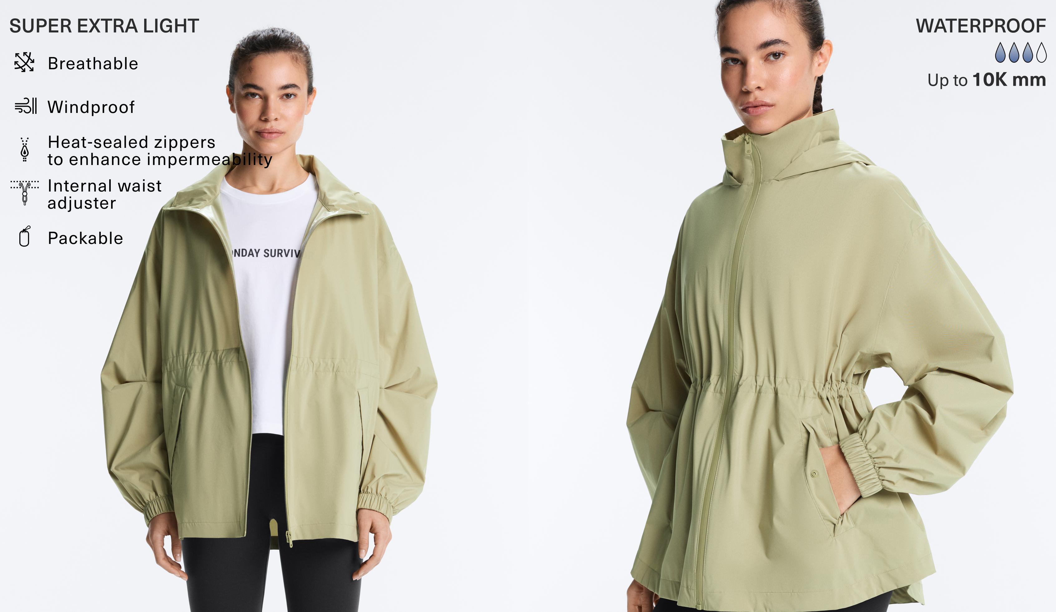 Super extra lightweight packable waterproof 10k jacket - Sale