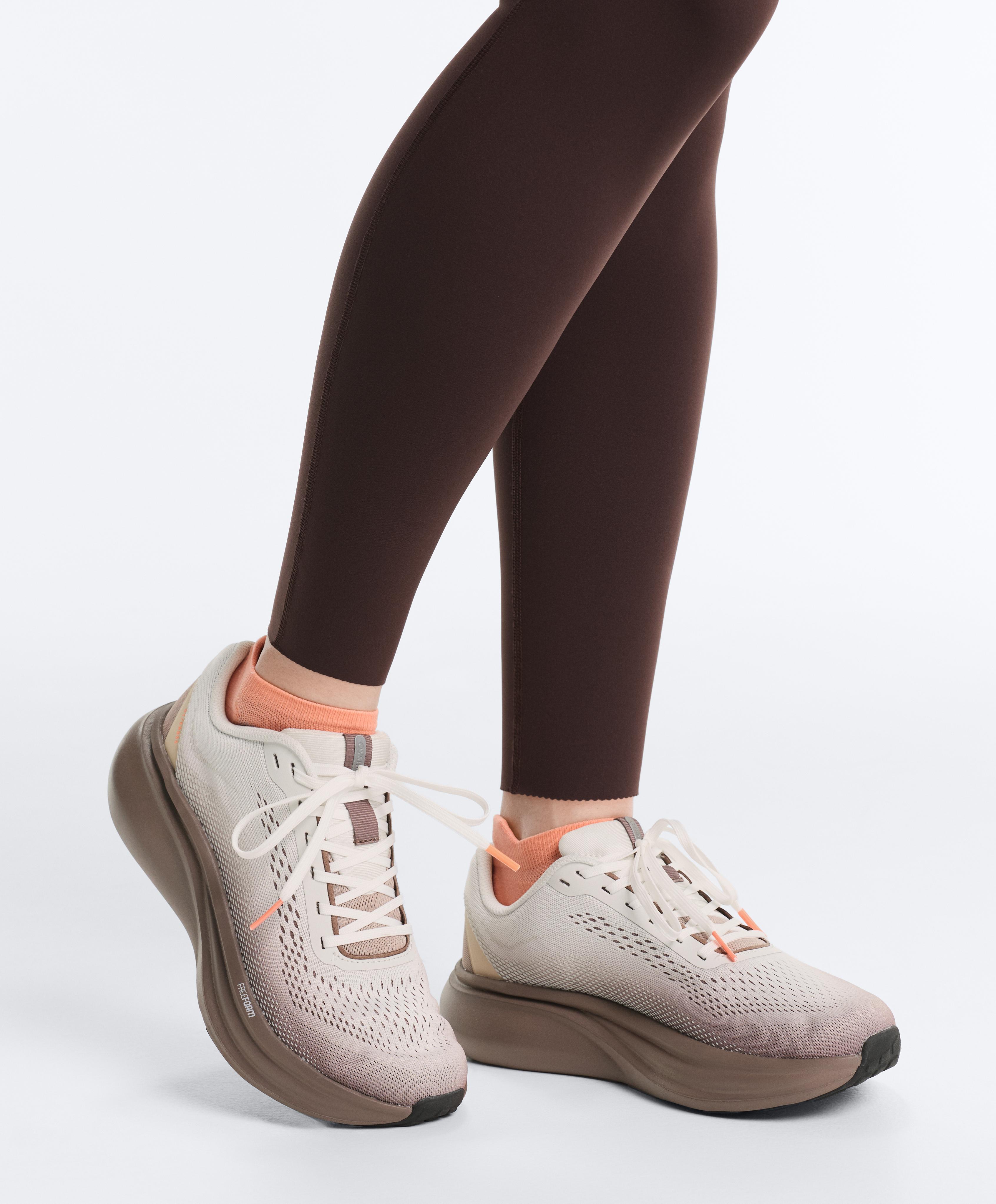 3 pairs of polyamide blend sports sneaker socks with heel tab — PASTEL CORAL