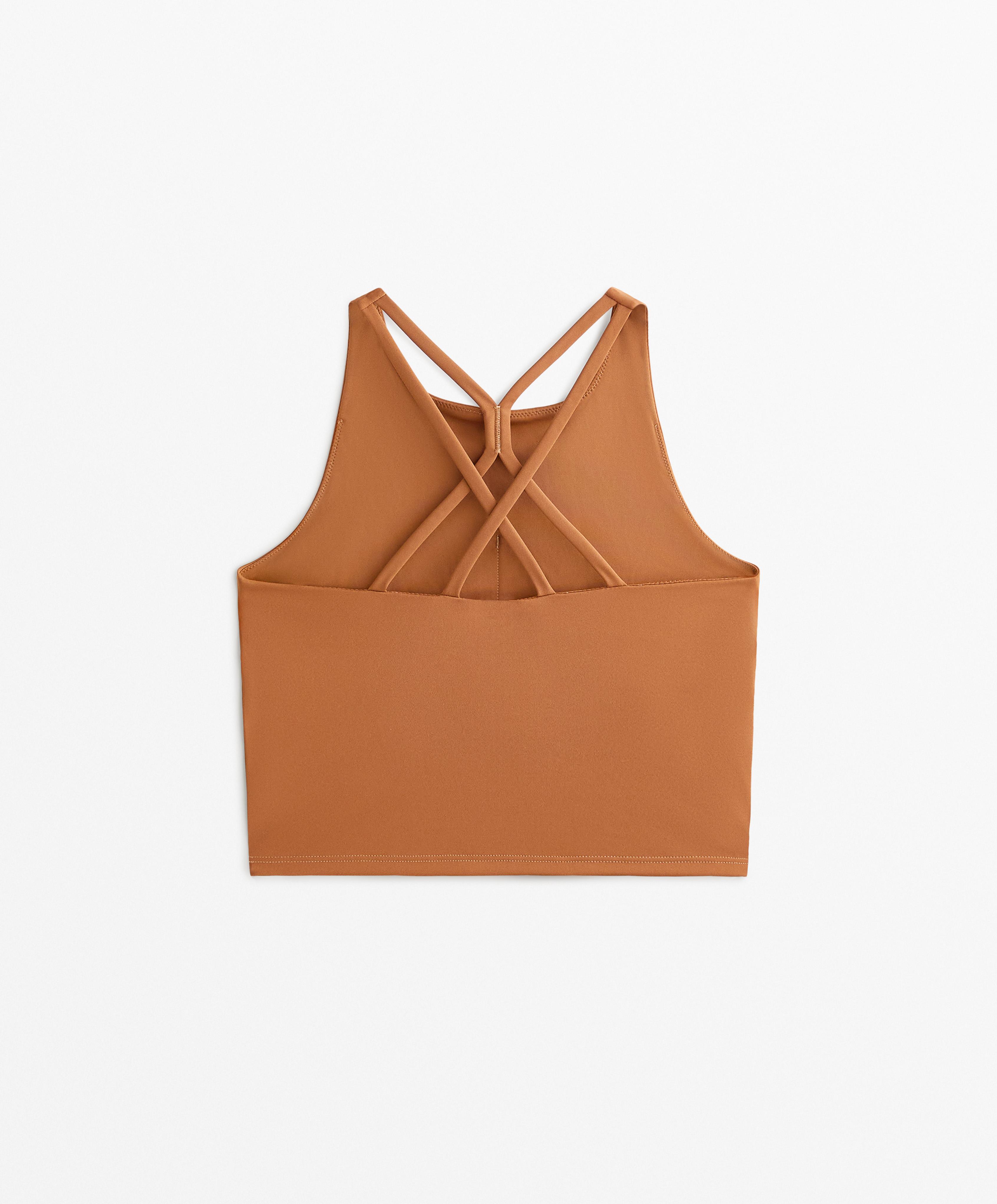 Comfortlux strap tank top with cups