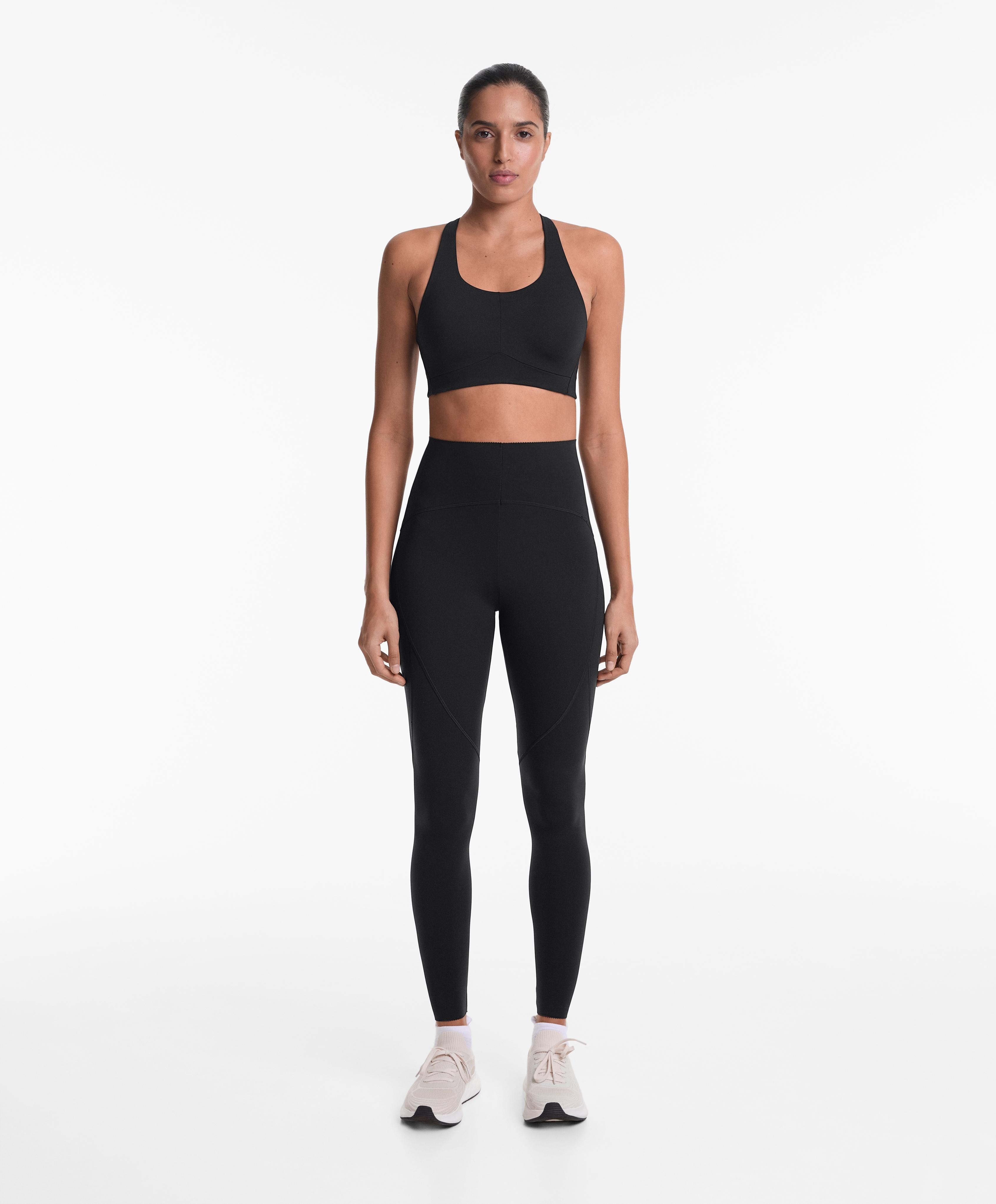 Basic compressive ankle-length leggings