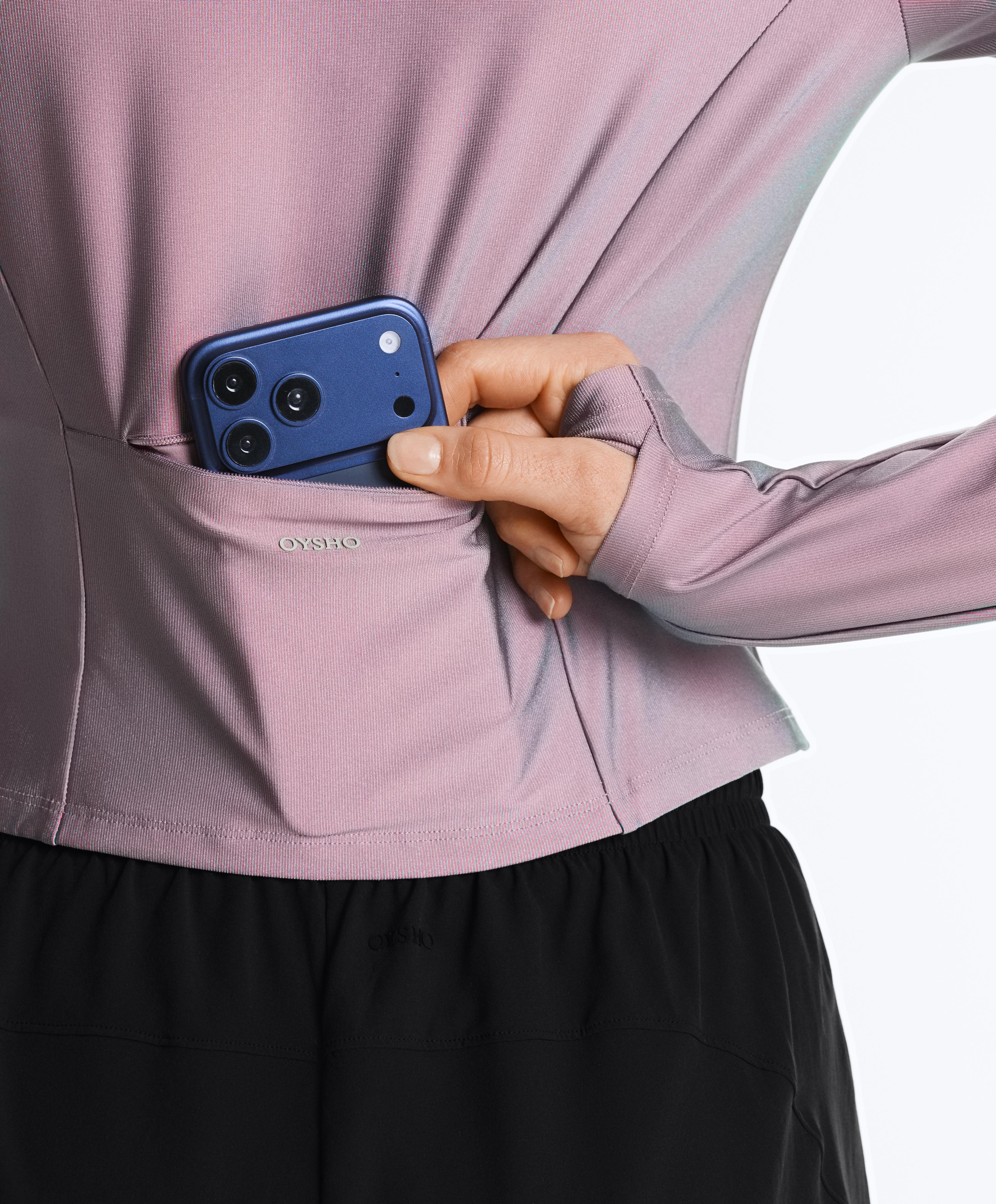 Iridescent technical jacket — WASHED PURPLE