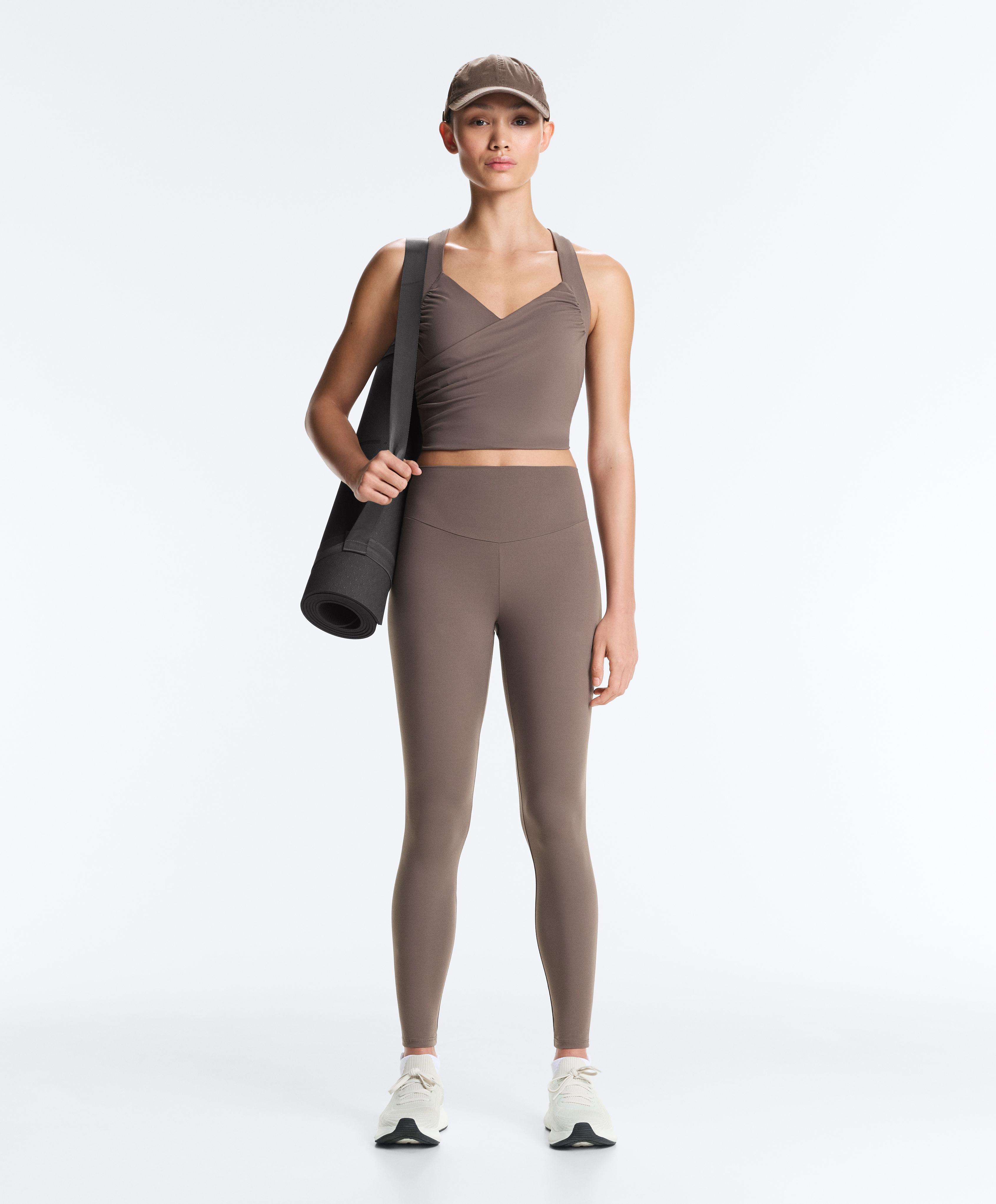 Comfortlux crossover tank top — TAUPE-GREY