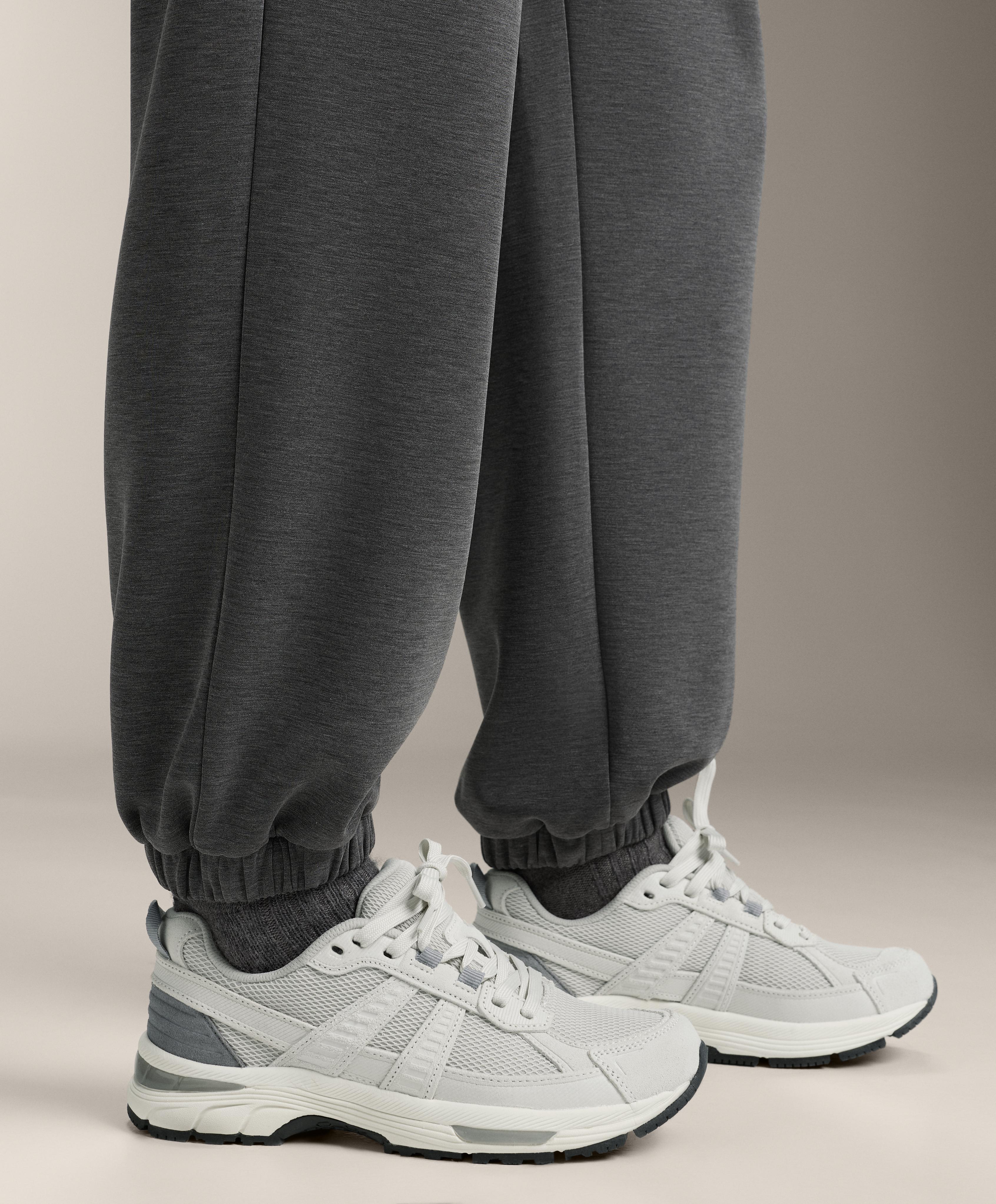 Brushed marl modal joggers — ASPHALT GREY