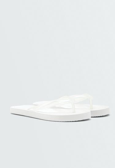Textured beach sandals — WHITE 2