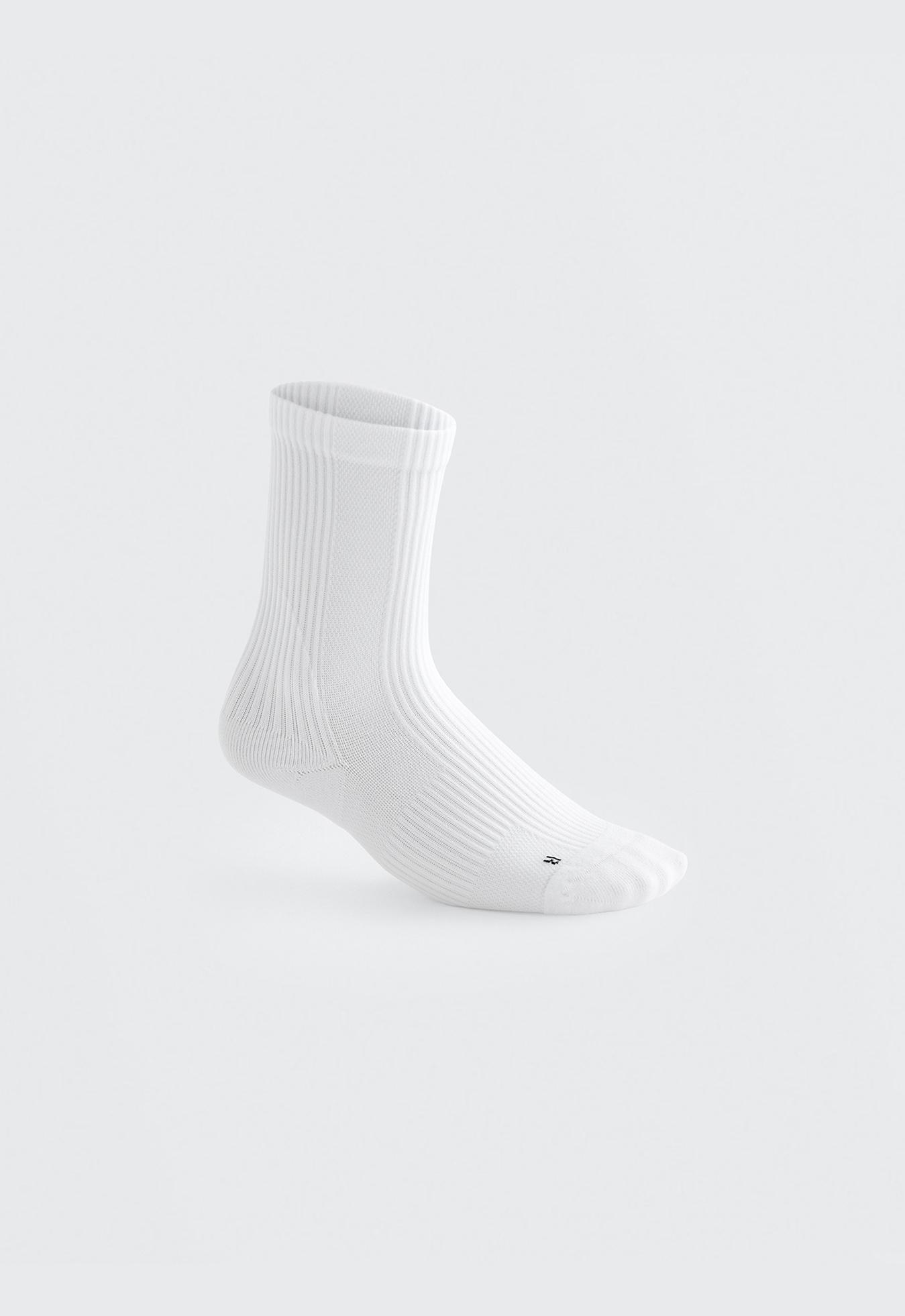3 pairs of classic polyamide sports socks — WHITE