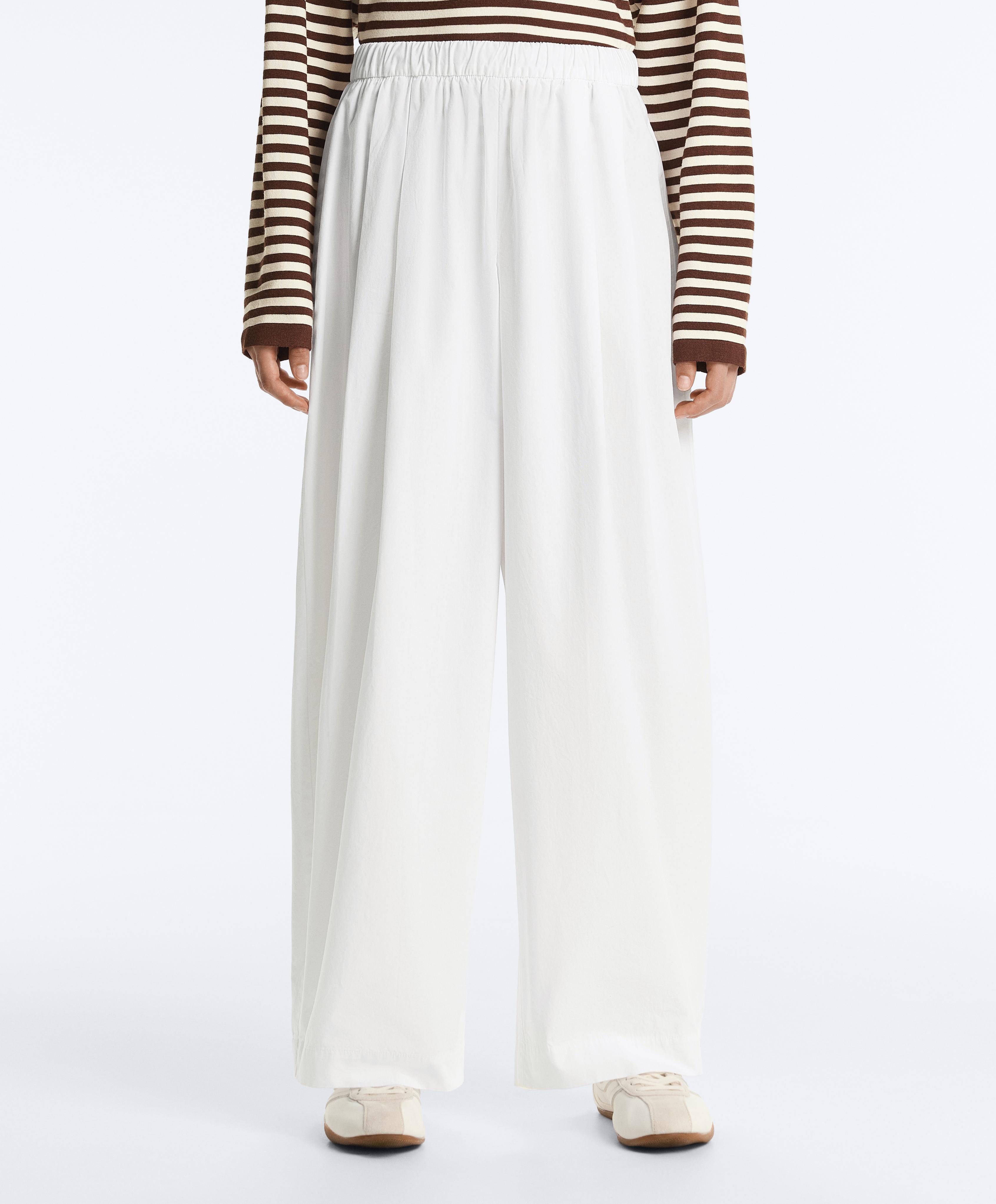 Tapered pleat 100% cotton trousers Tapered pleat 100% cotton trousers