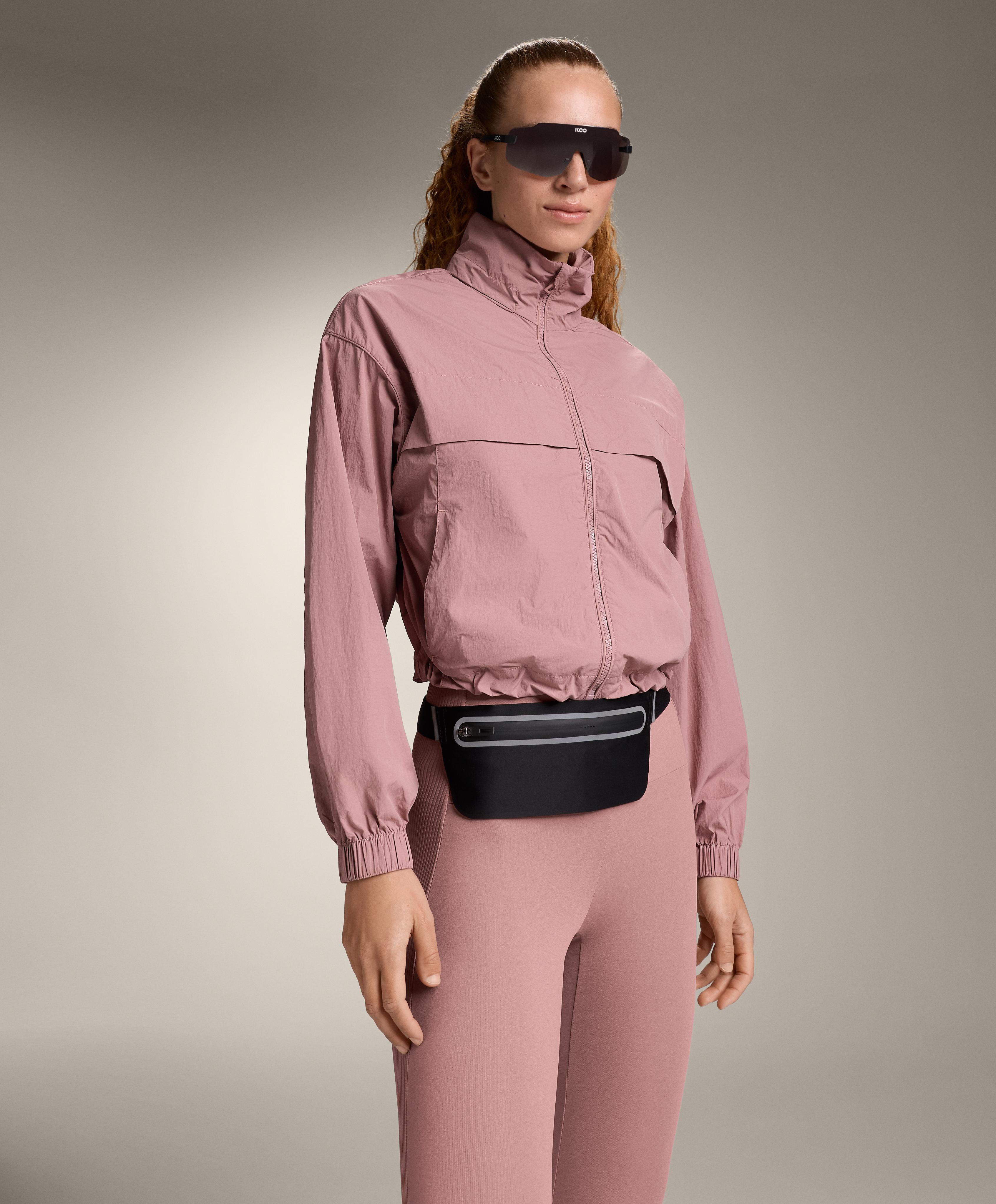 Water-repellent track jacket — SOFT PINK