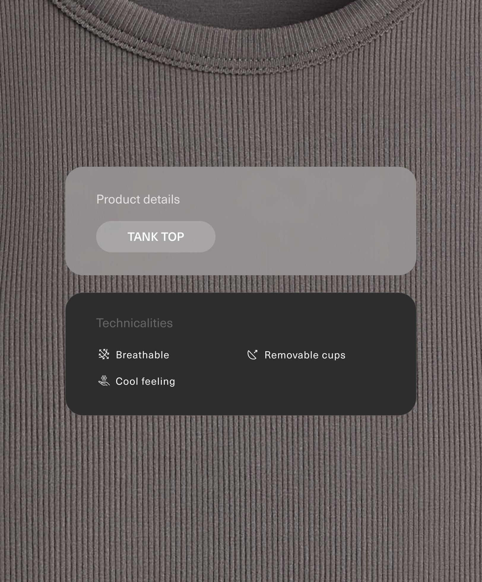 Rib modal blend long tank top