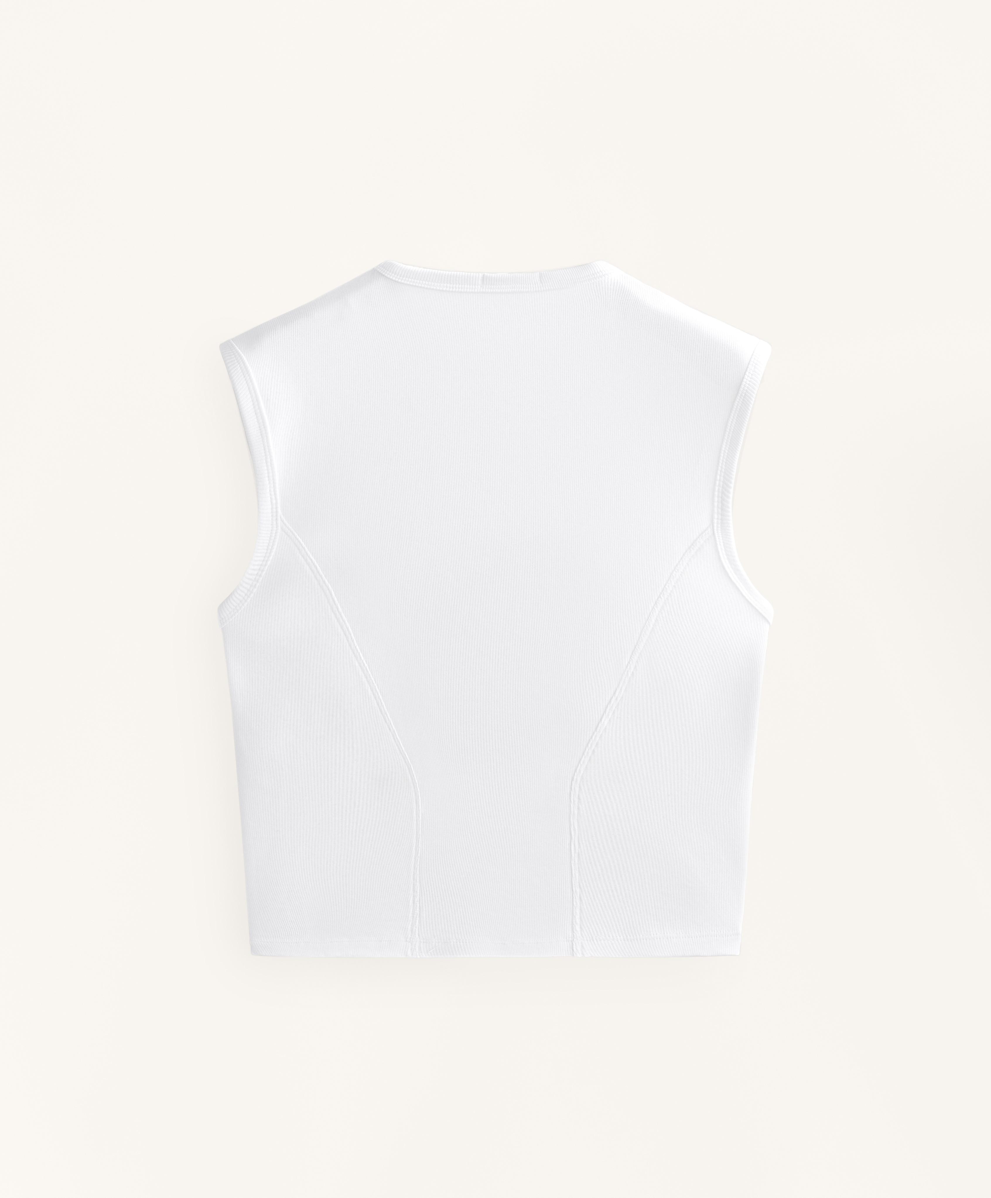 Short sleeve rib T-shirt with cotton and modal