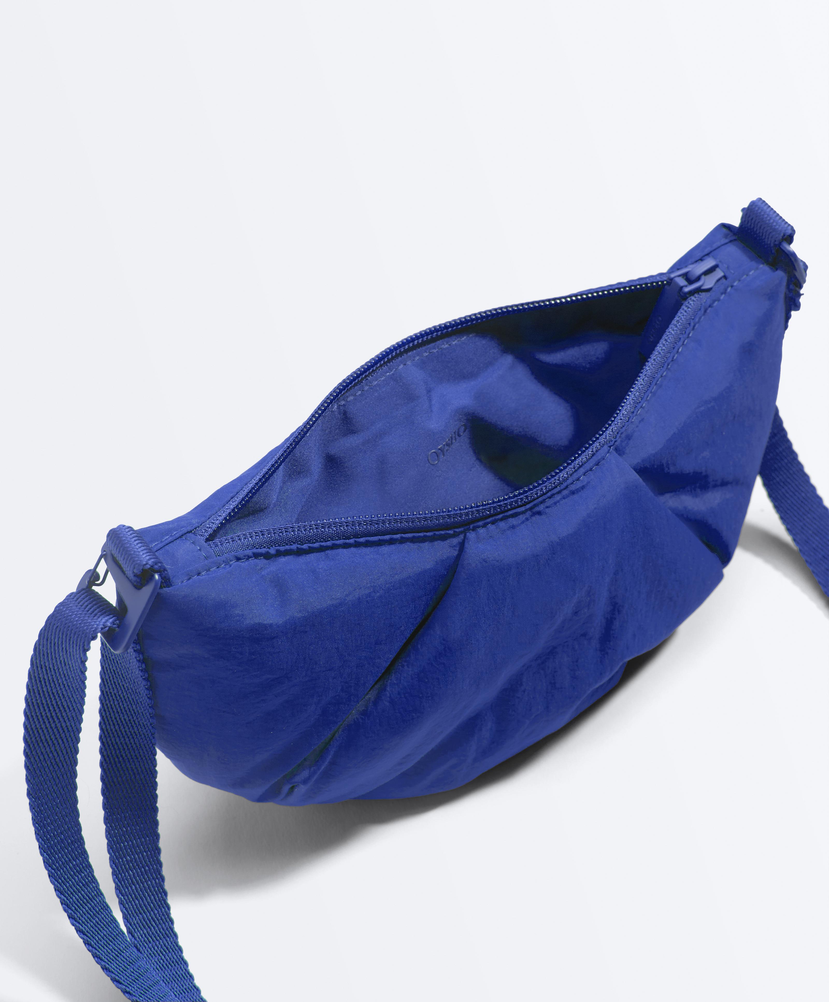 Mini quilted crossbody bag — BLUE