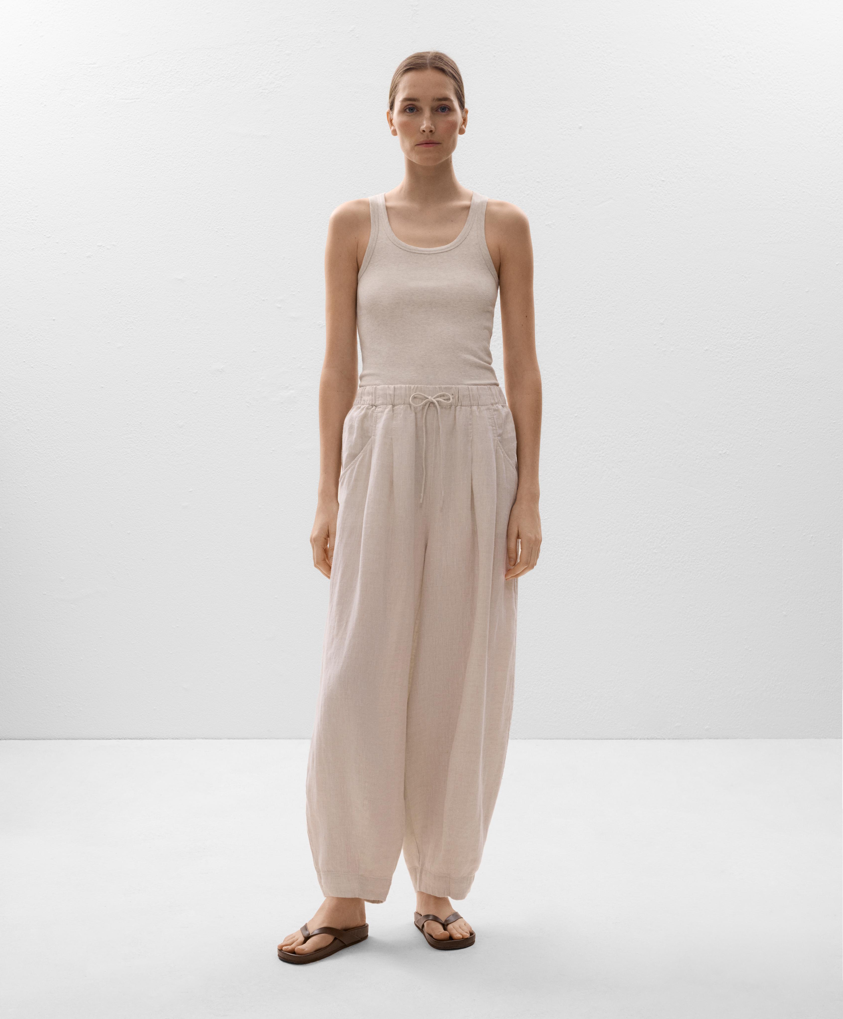 100% Linen balloon leg trousers 100% Linen balloon leg trousers