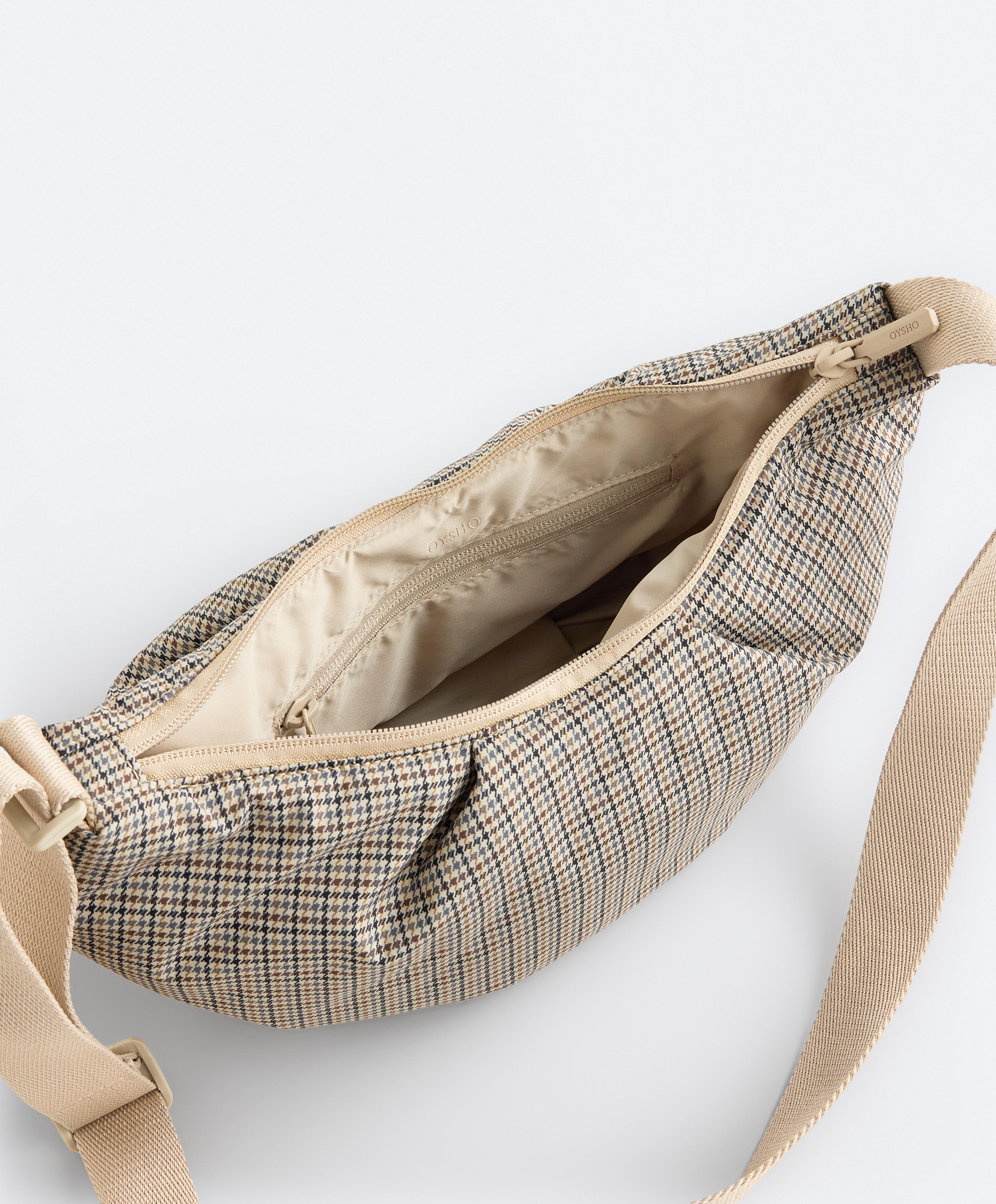 Quilted crossbody bag — PALE ECRU