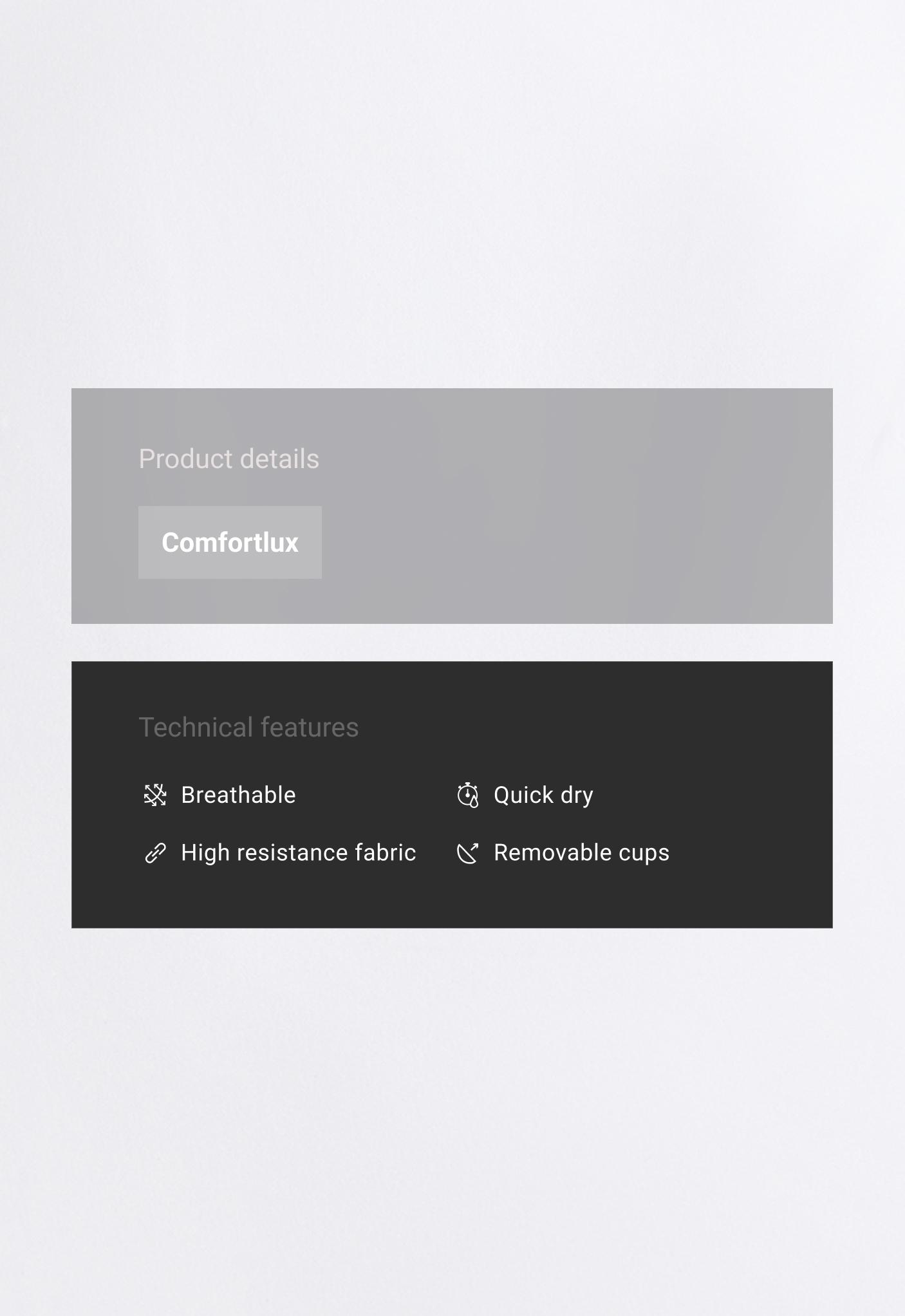 بودي Comfortlux بظهر مفتوح