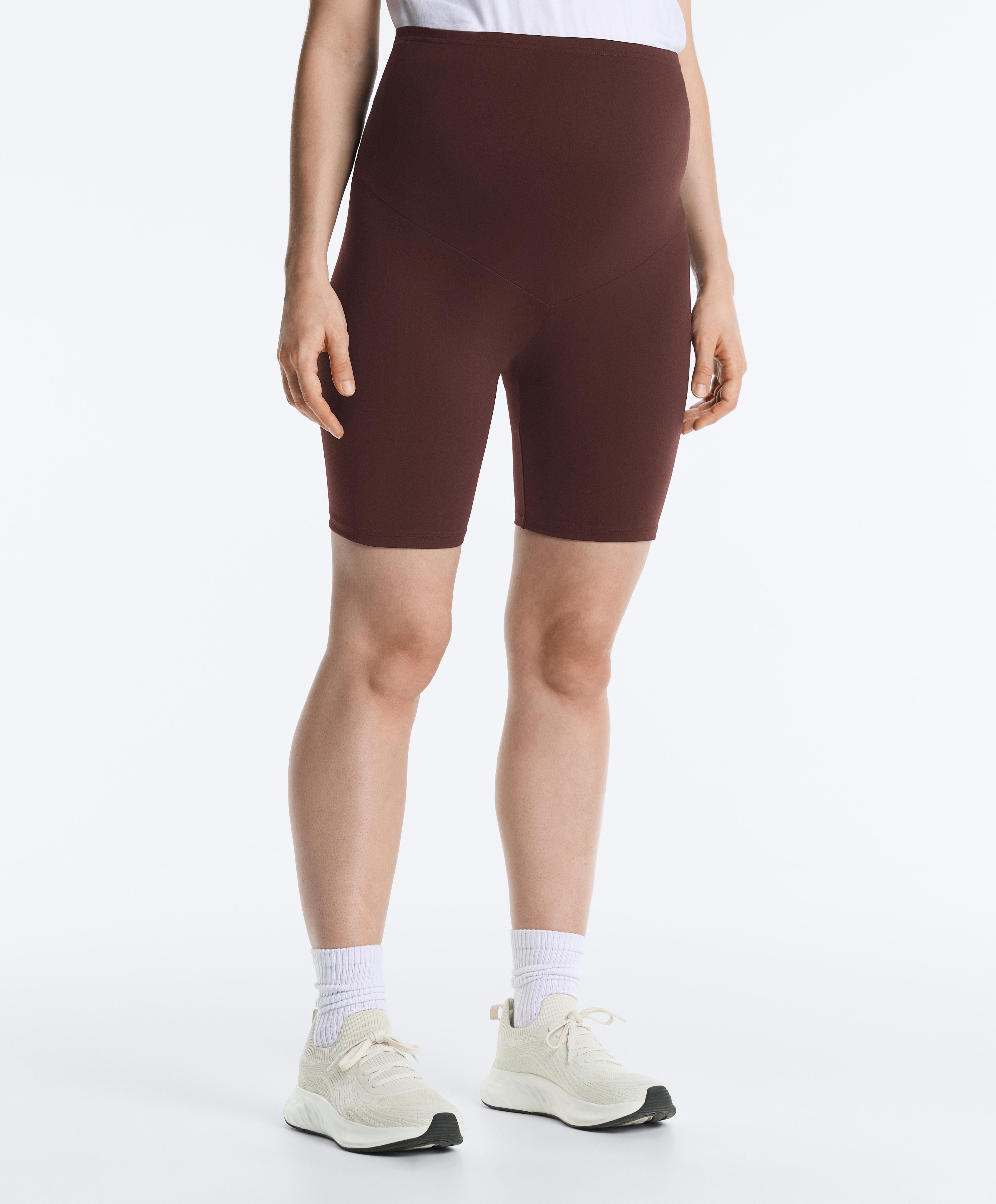 Maternity Comfortlux 20cm cycle leggings — CHOCOLATE
