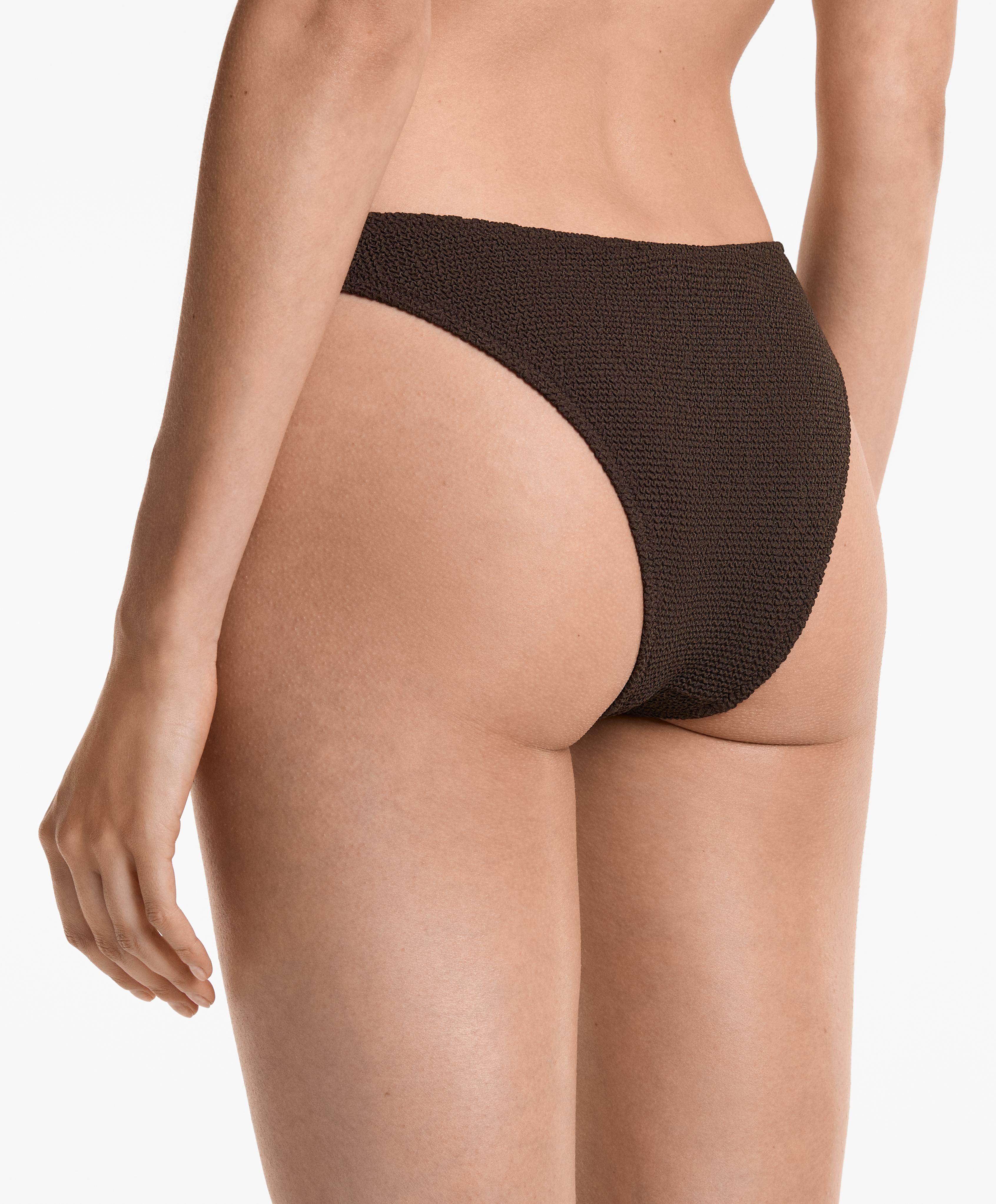 Crinkle U-cut medium bikini bottoms Crinkle U-cut medium bikini bottoms