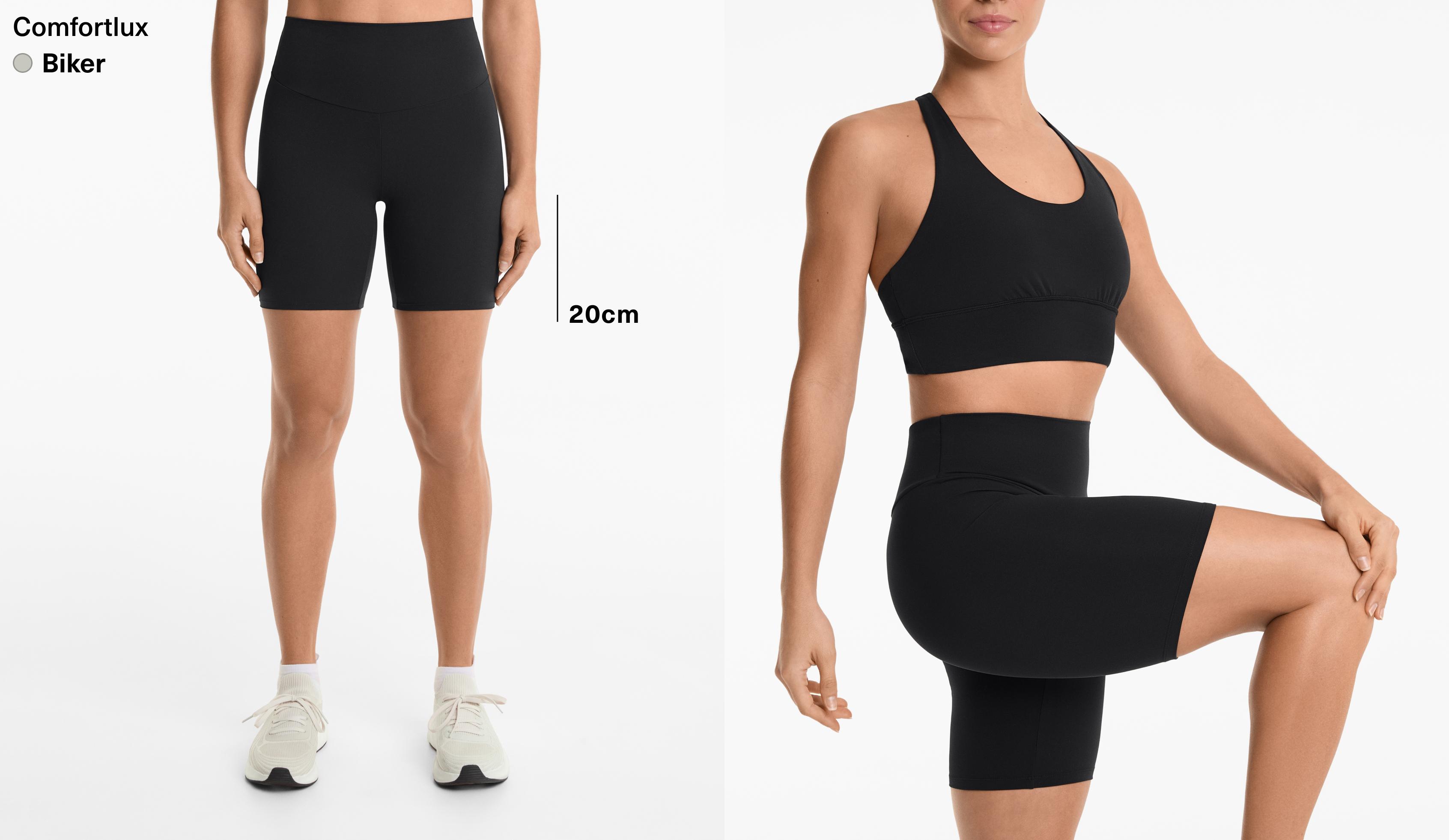 Comfortlux high-rise 20cm biker leggings