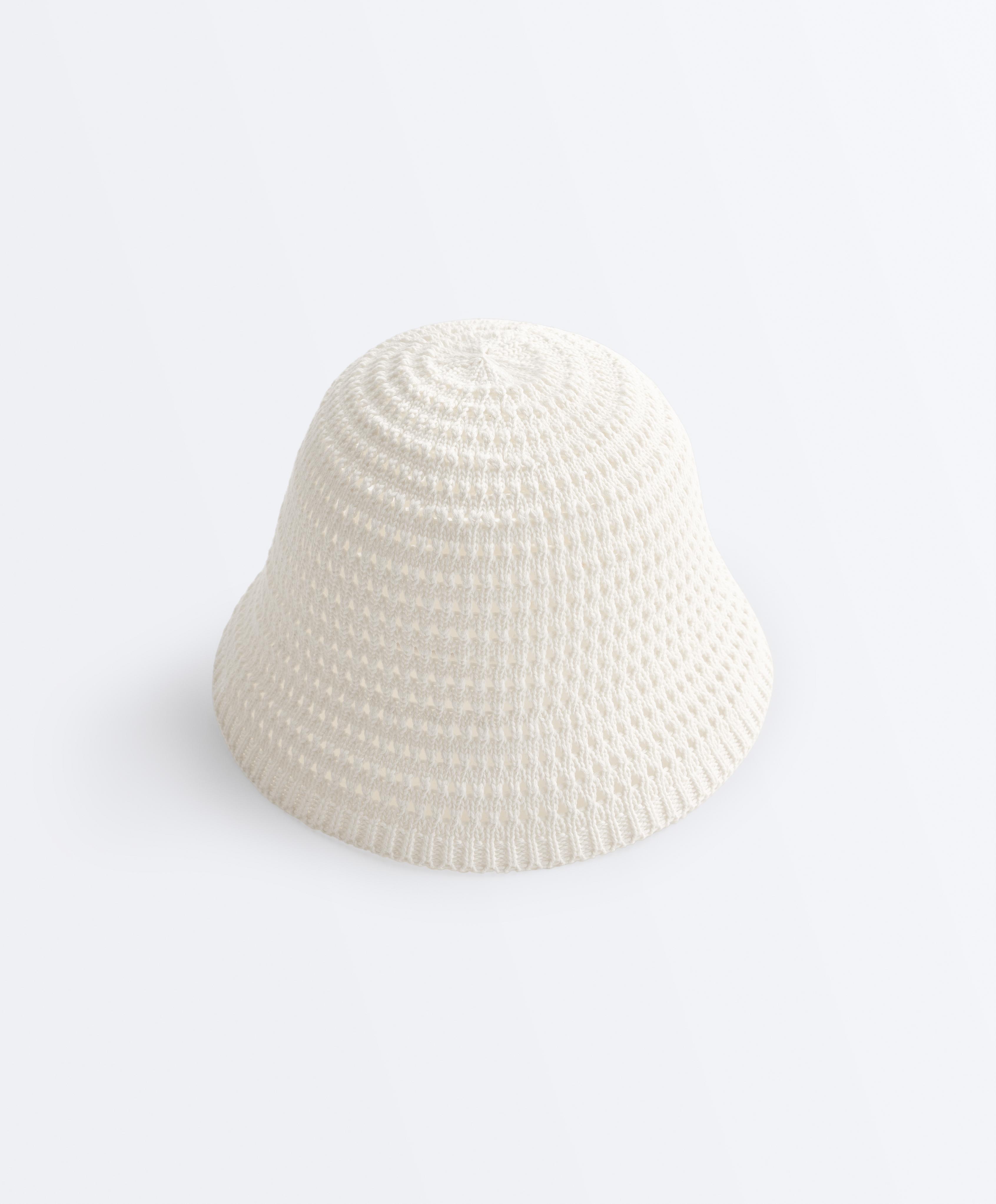 100% cotton crochet bucket hat