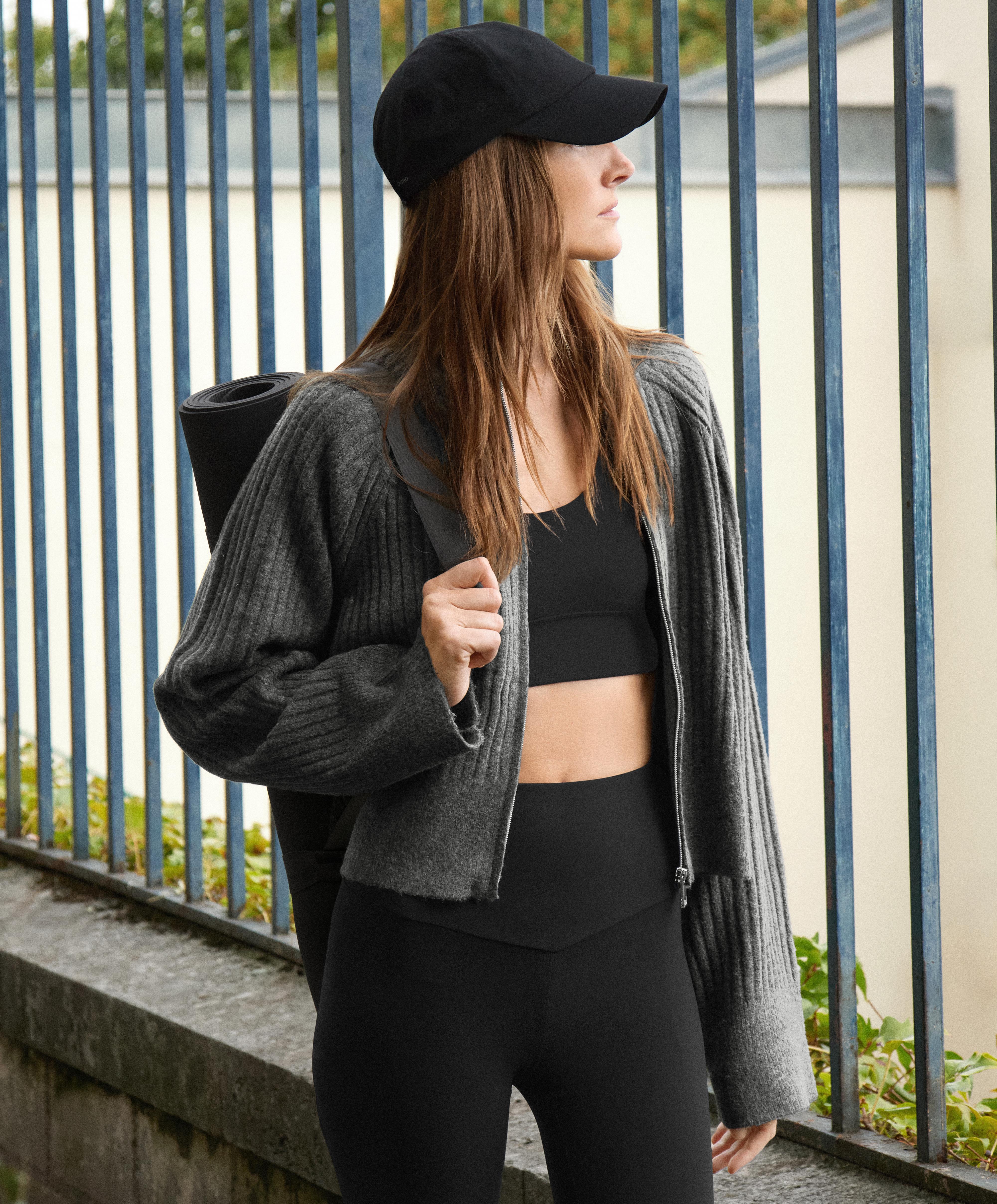 Soft rib knit jacket Soft rib knit jacket