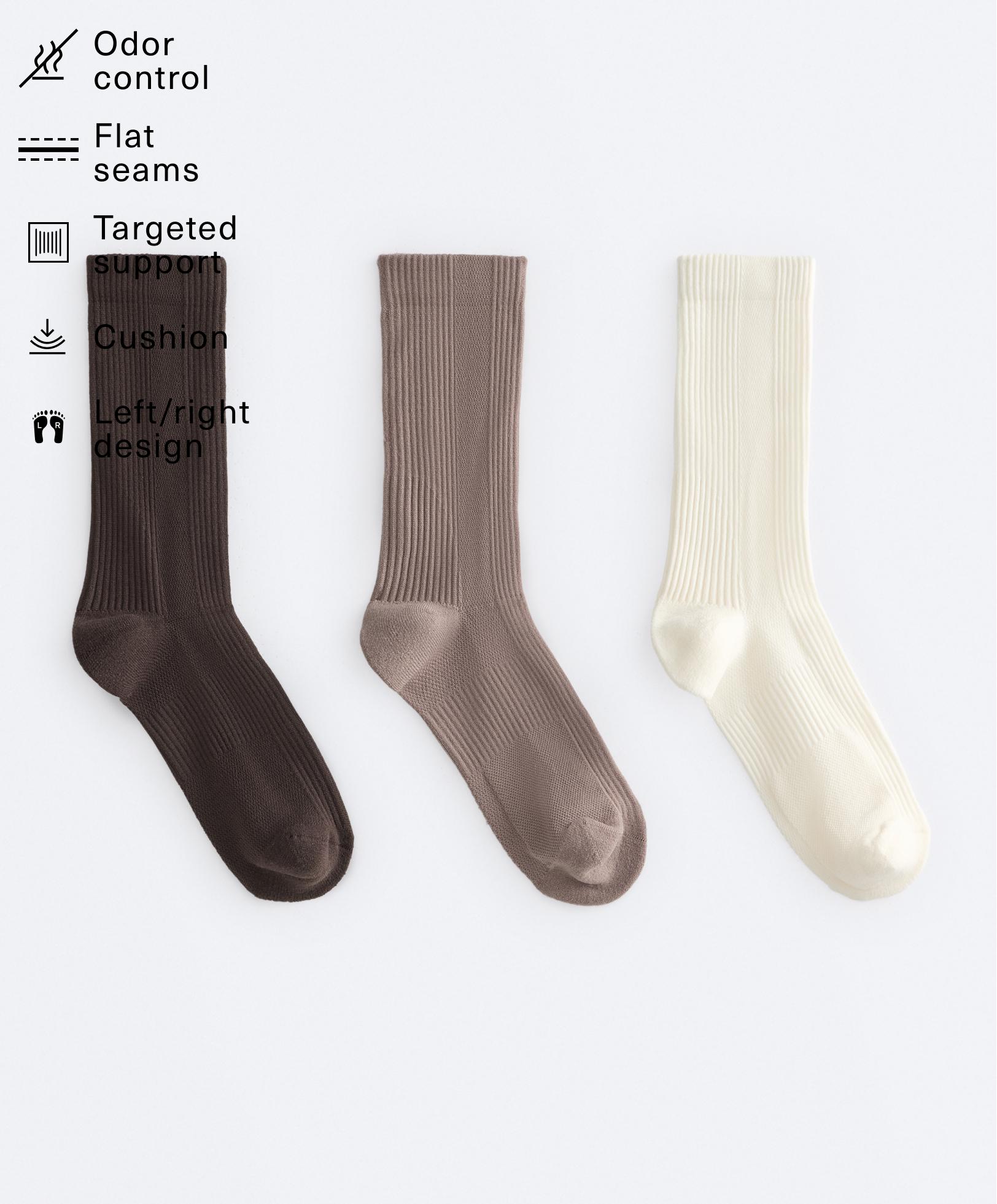 3 pairs of classic polyamide blend sports socks 3 pairs of classic polyamide blend sports socks