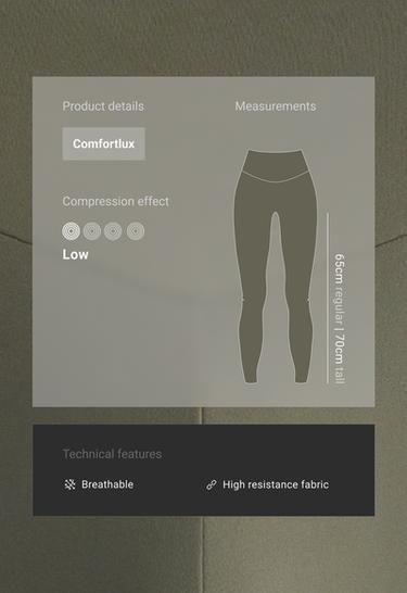 Ankle-length High rise Comfortlux leggings — KHAKI 2