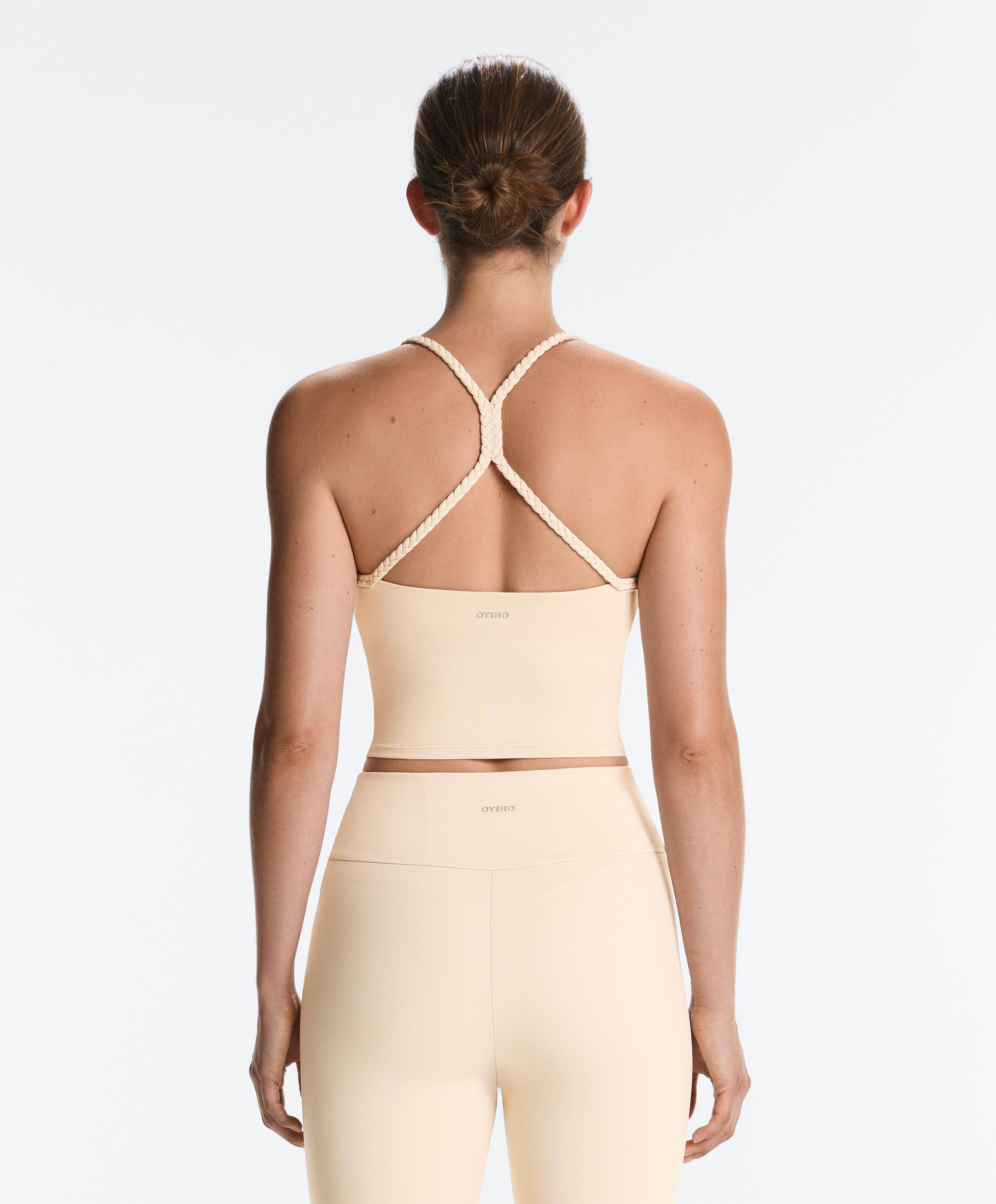 Comfortlux braided tank top — SAND