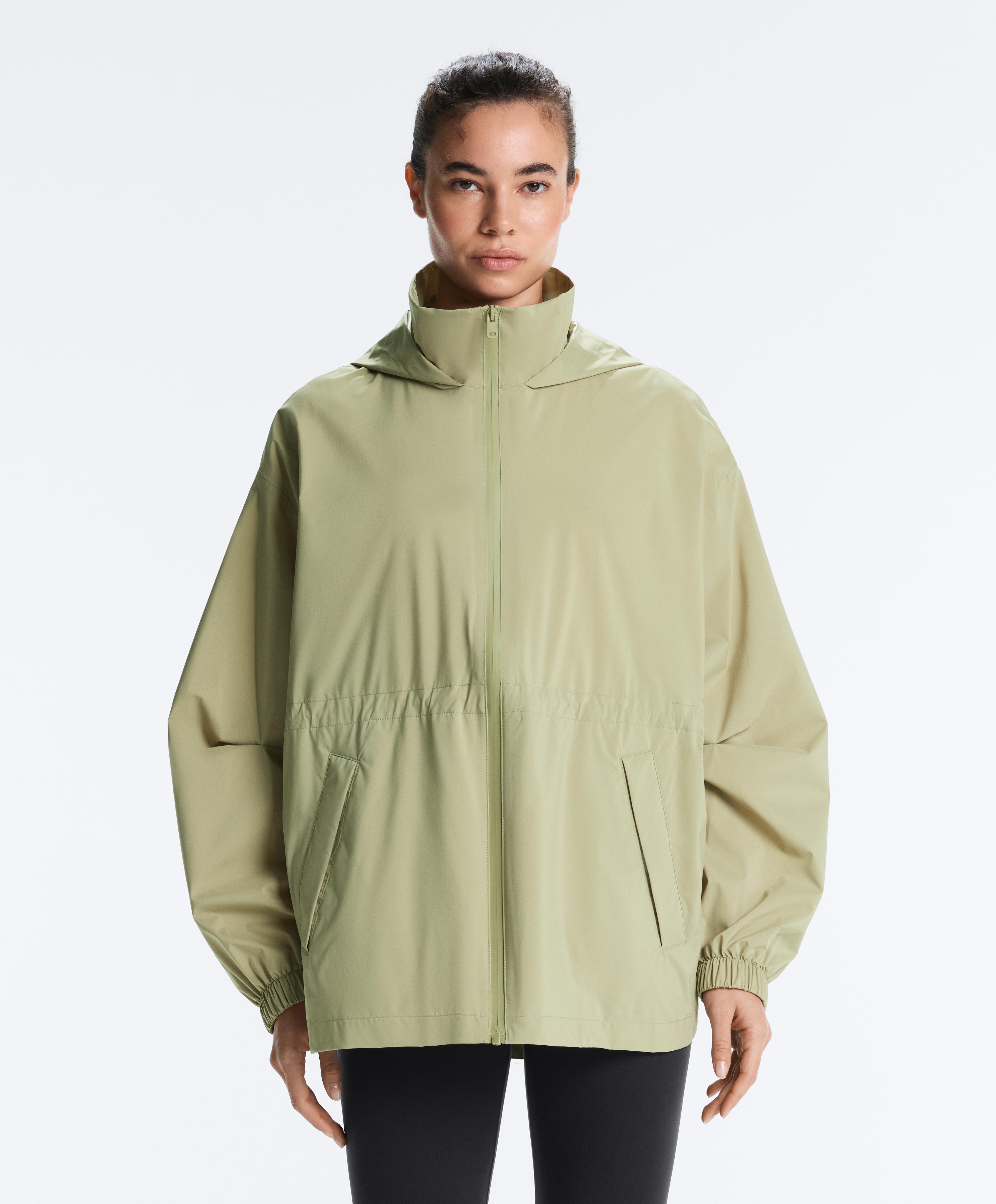 Super extra lightweight 10k packable waterproof jacket — WASHED APPLE GREEN