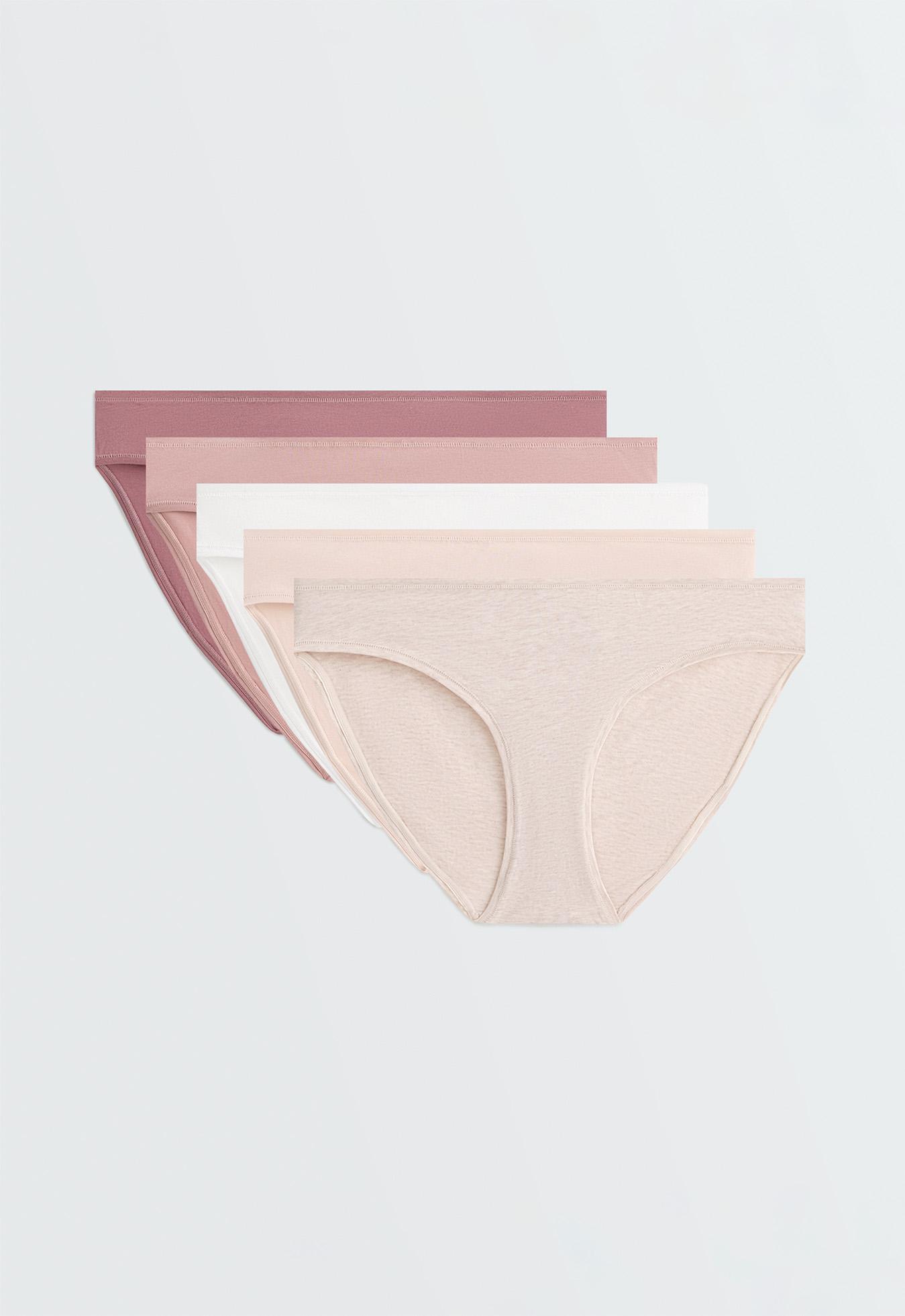 5 cotton blend classic briefs — PASTEL PINK