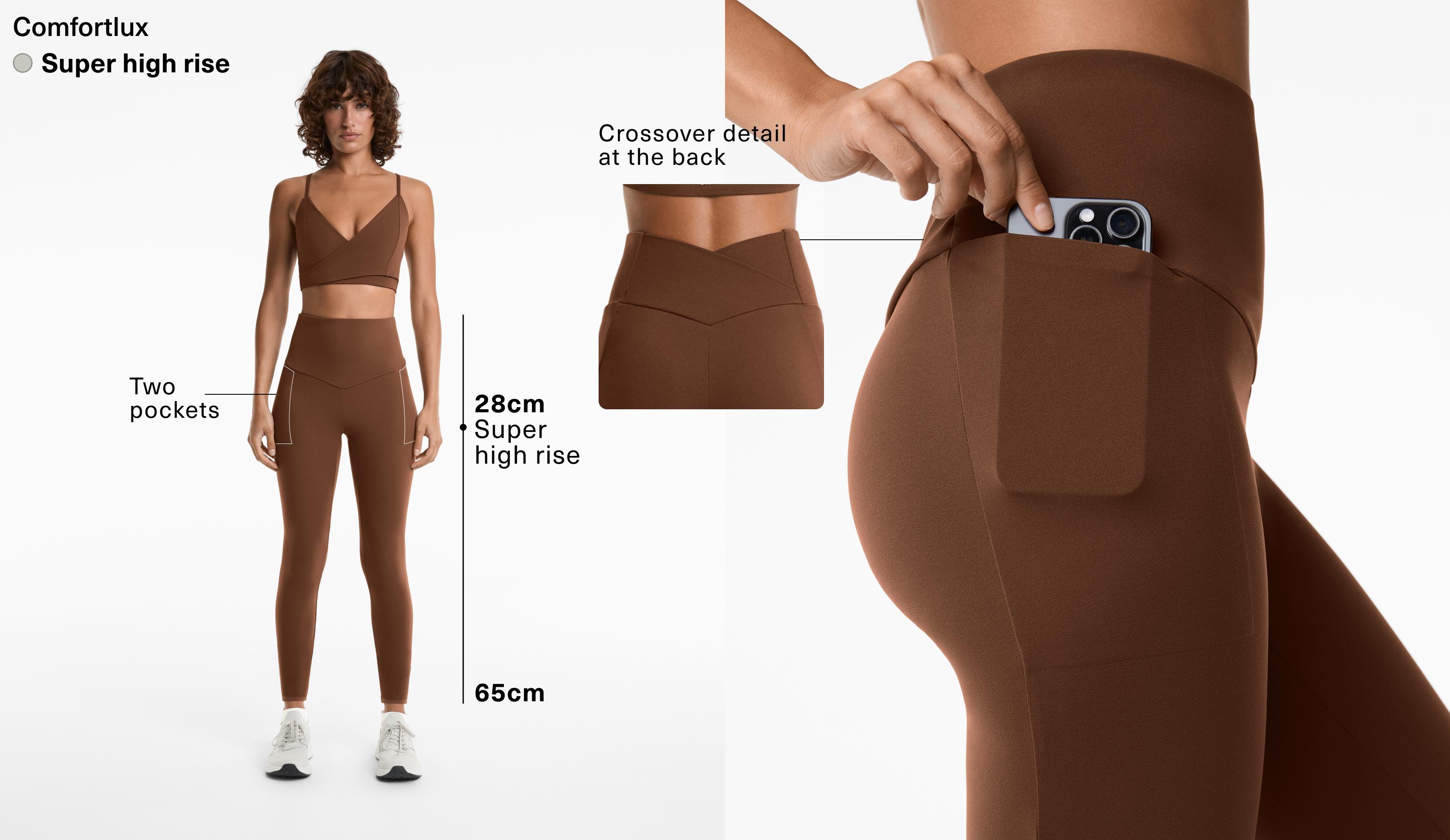 Comfortlux super high rise 65cm ankle-length leggings with pockets