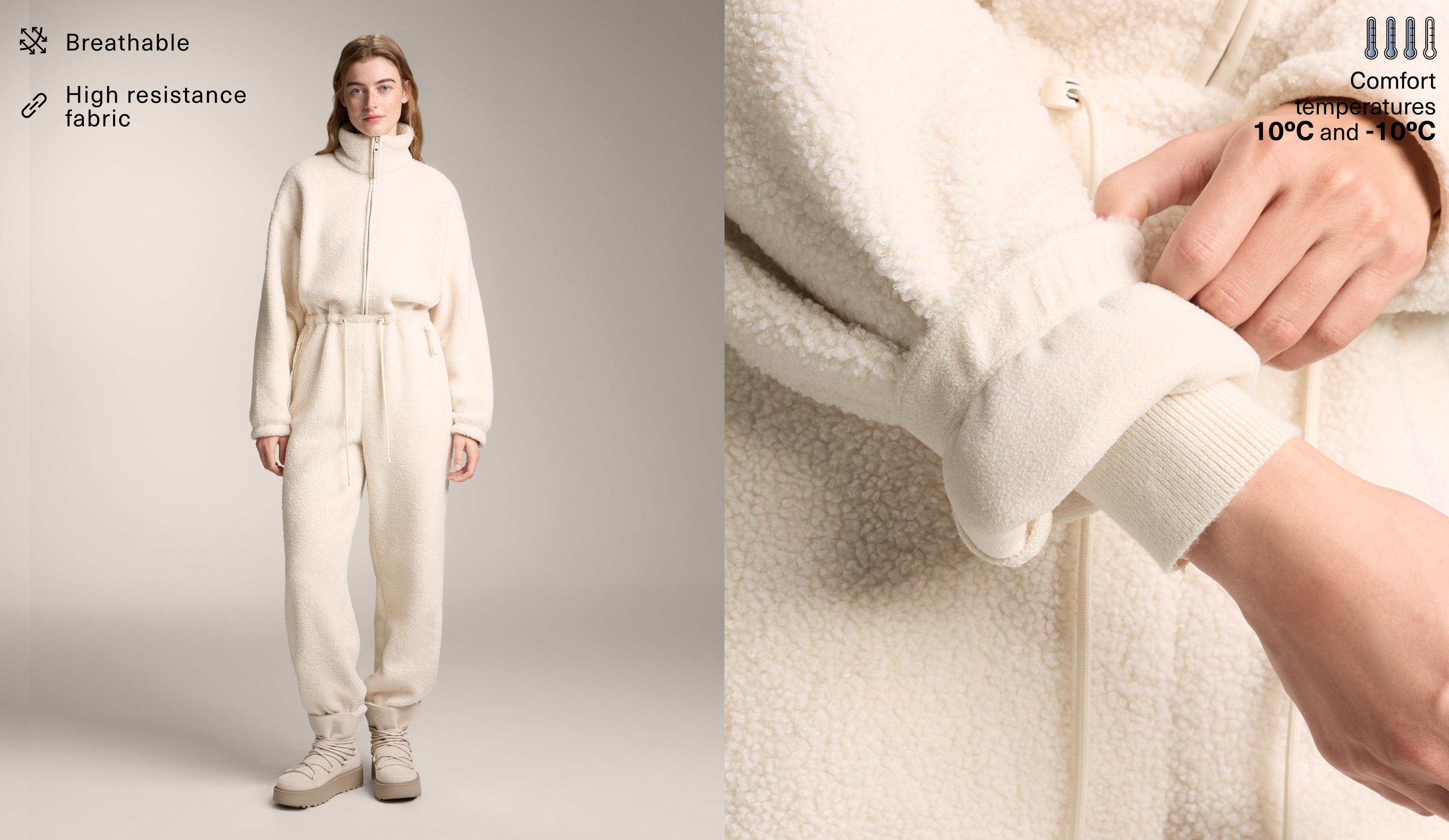 Mono borreguillo ligero cintura ajustable