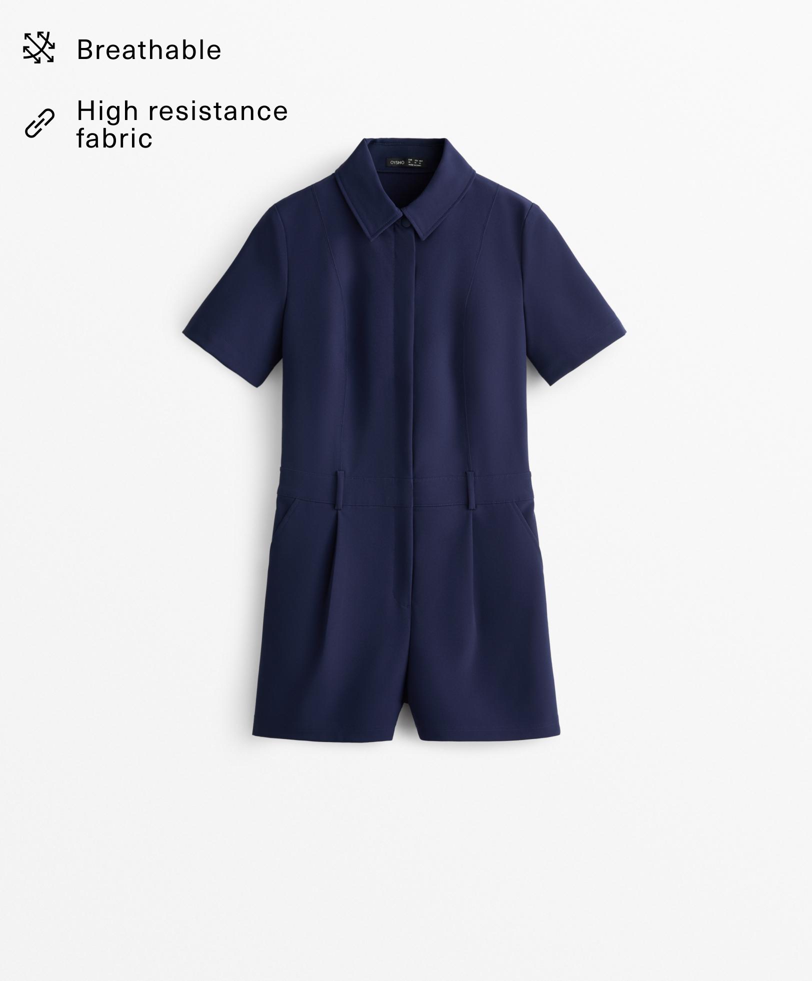 Jumpsuit corto sarga