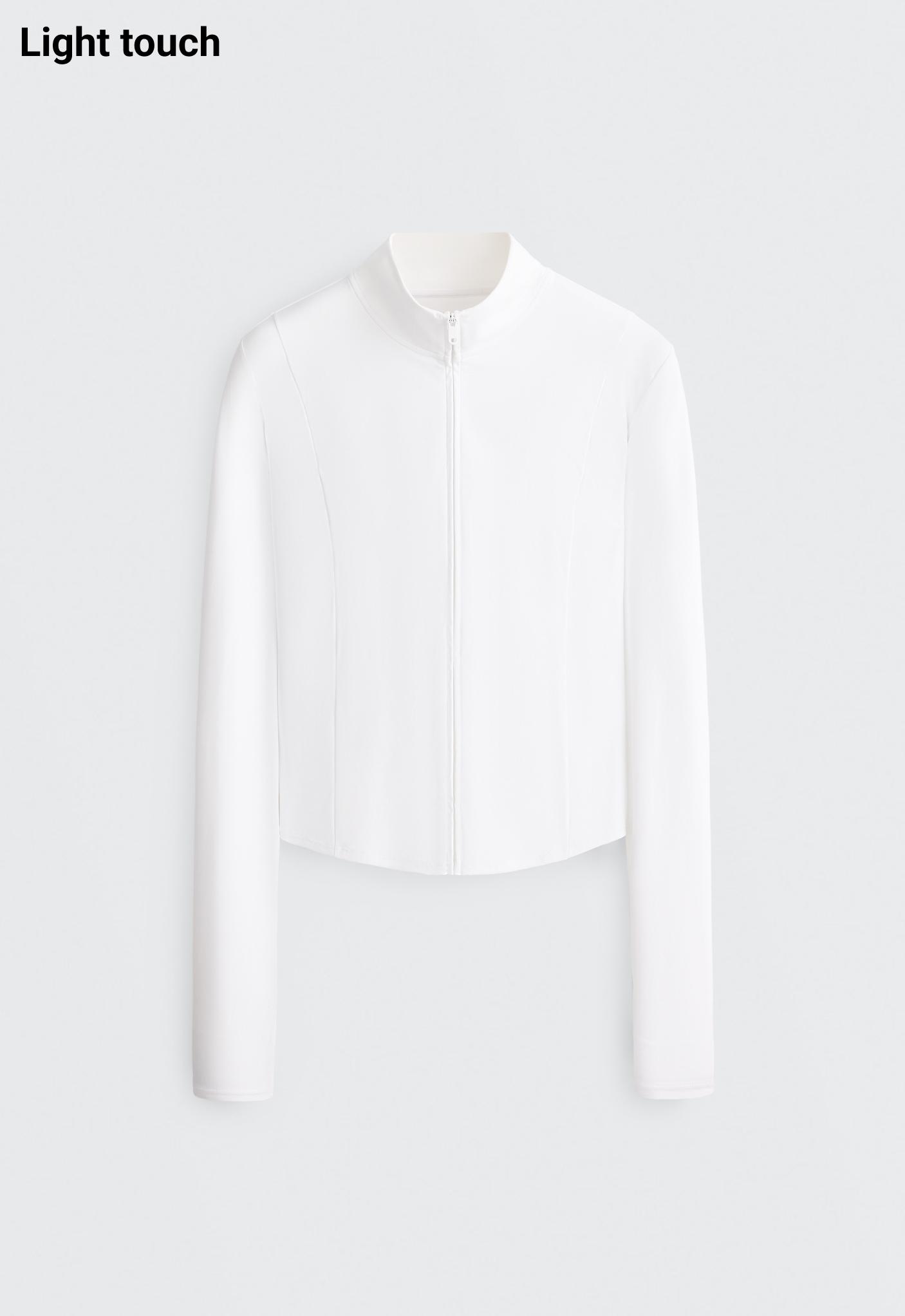 Short Light Touch technical jacket — WHITE 