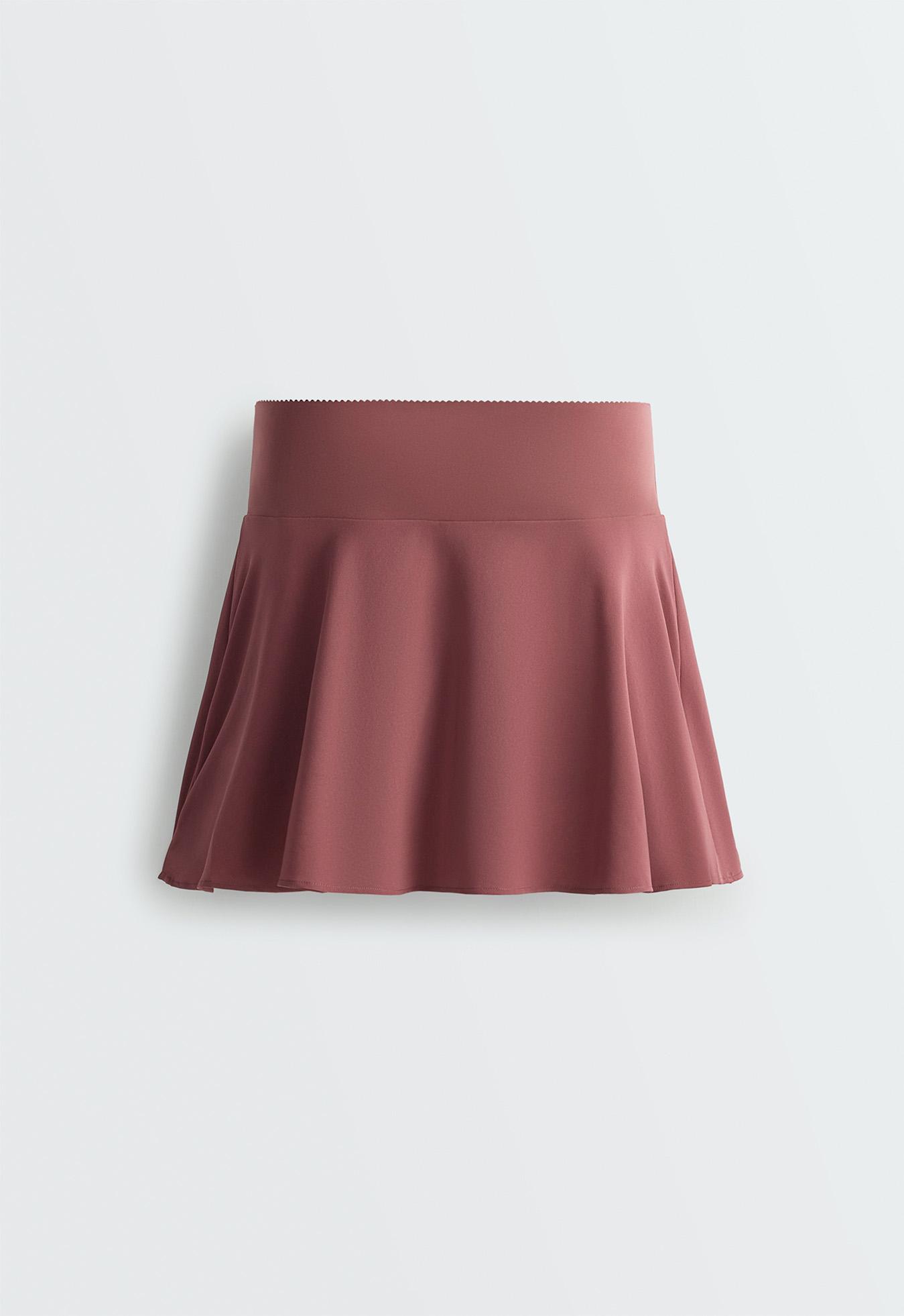 High-rise Compressive Skirt — FADED BURGUNDY