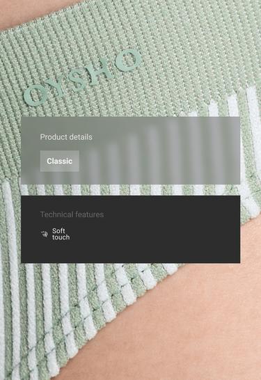 3 seamless soft-touch openwork classic briefs — APPLE GREEN 2