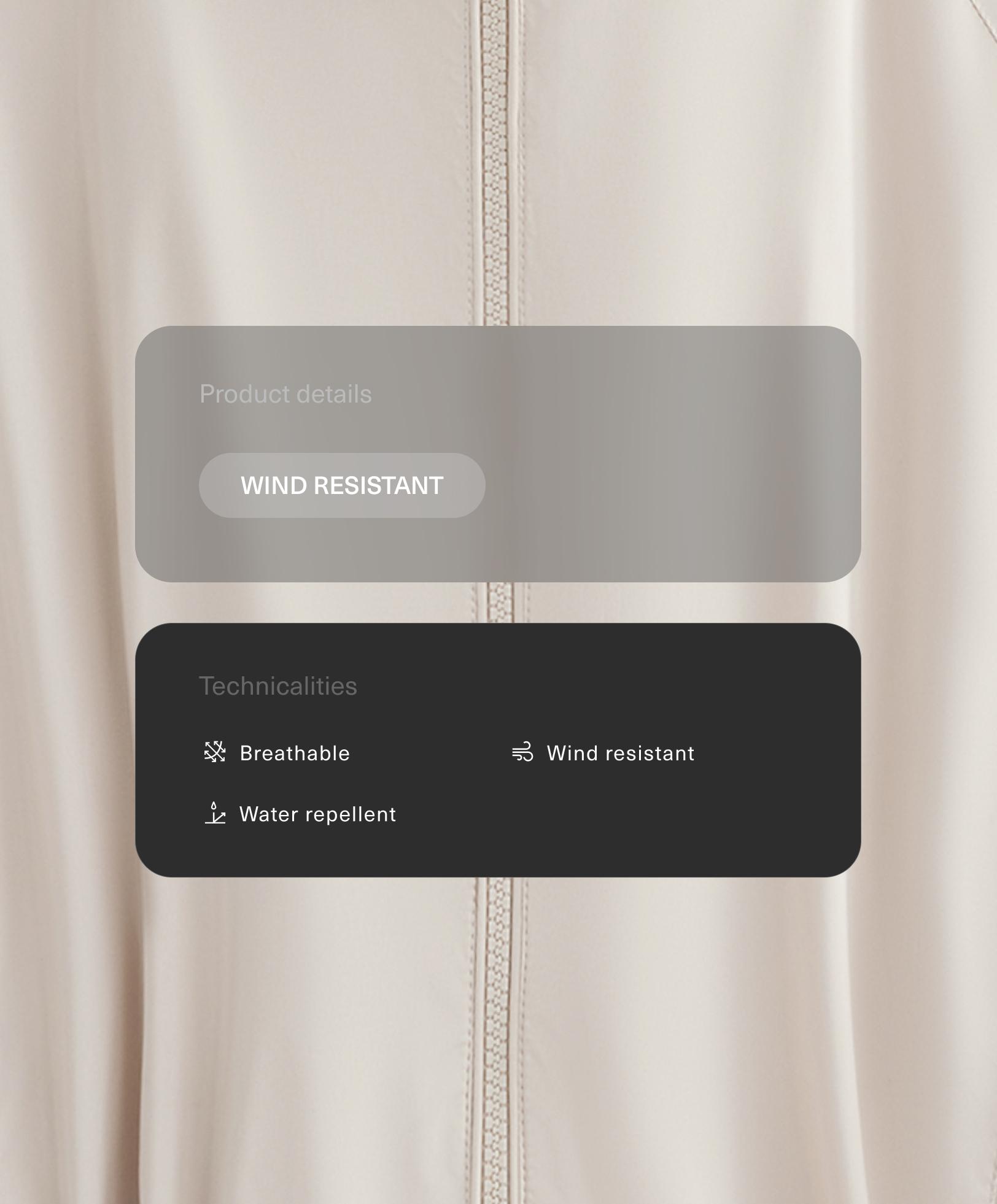 جاكيت واقٍ من الريح طويل وصاد للماء - تنزيلات