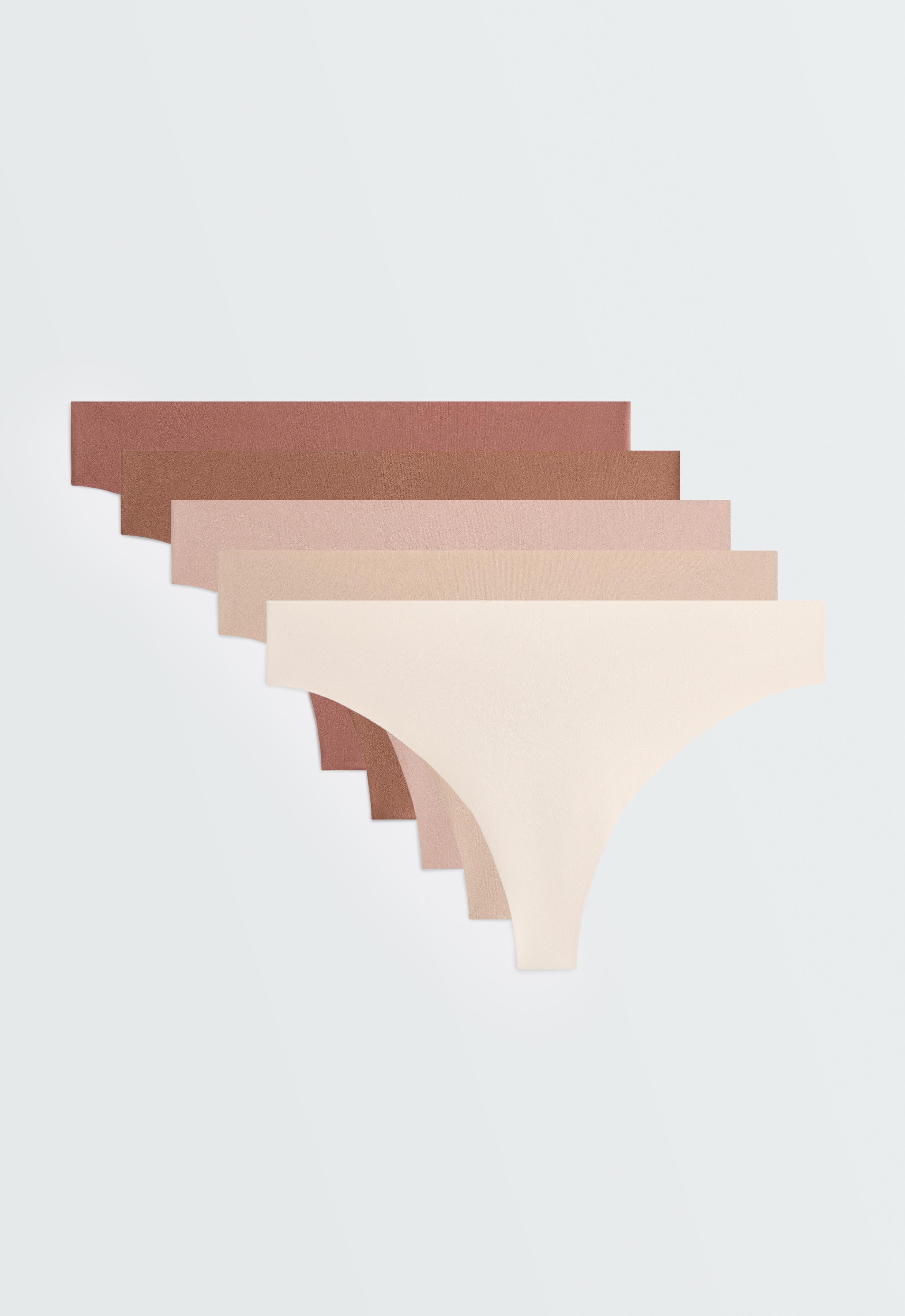 5 سراويل ثونغ غير مرئية ممزوجة بالبولي أميد PANTONE™