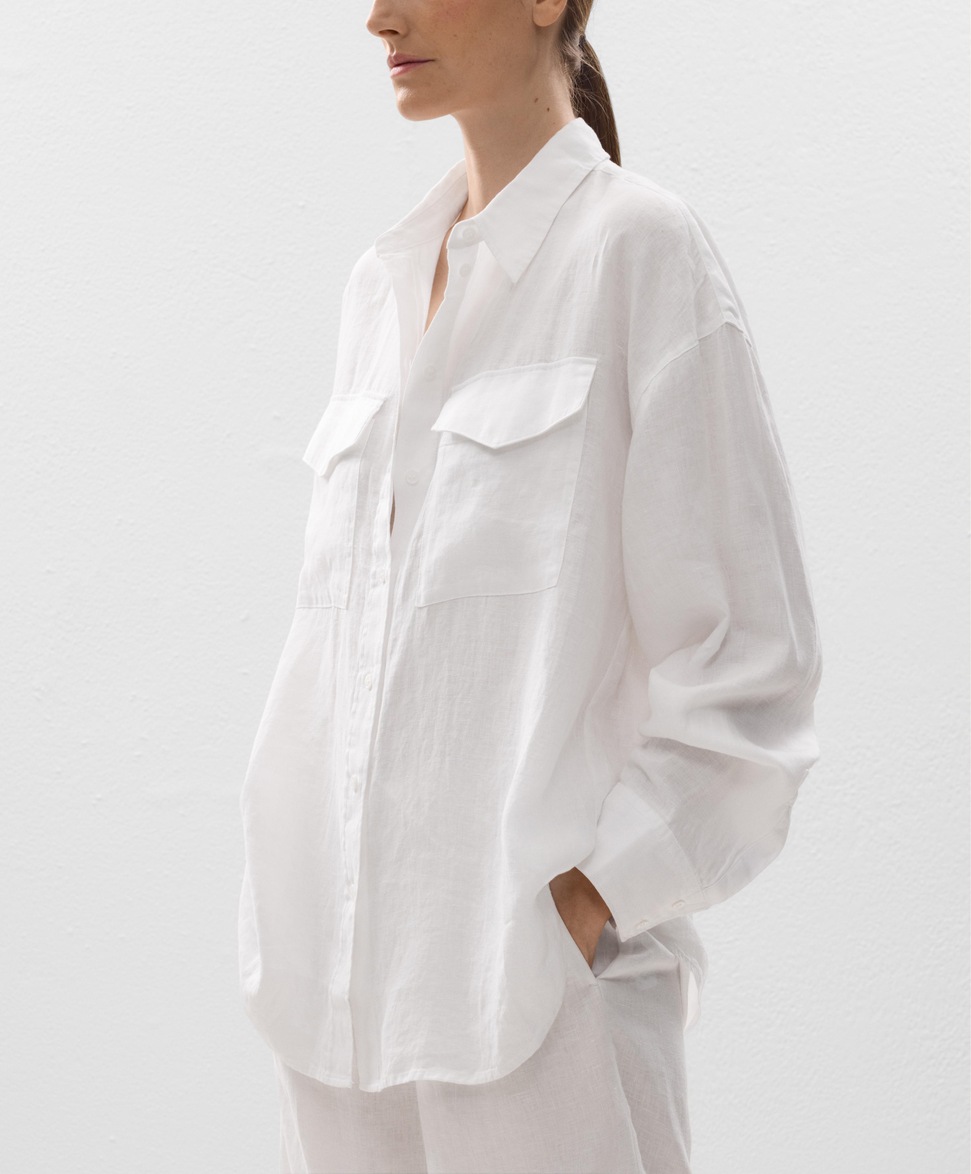 Chemise avec poches 100 % lin Chemise avec poches 100 % lin