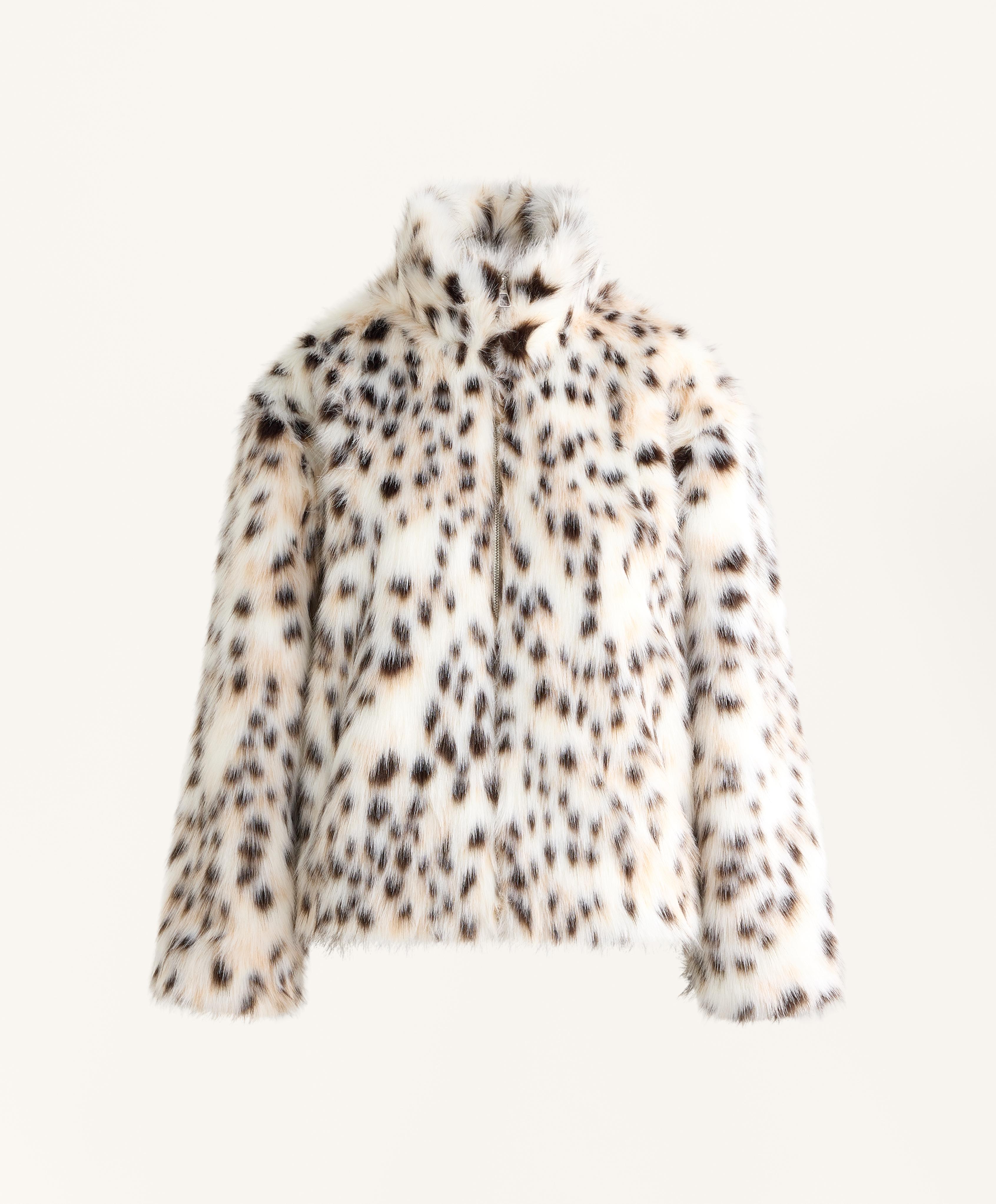 Animal print faux fur jacket Animal print faux fur jacket