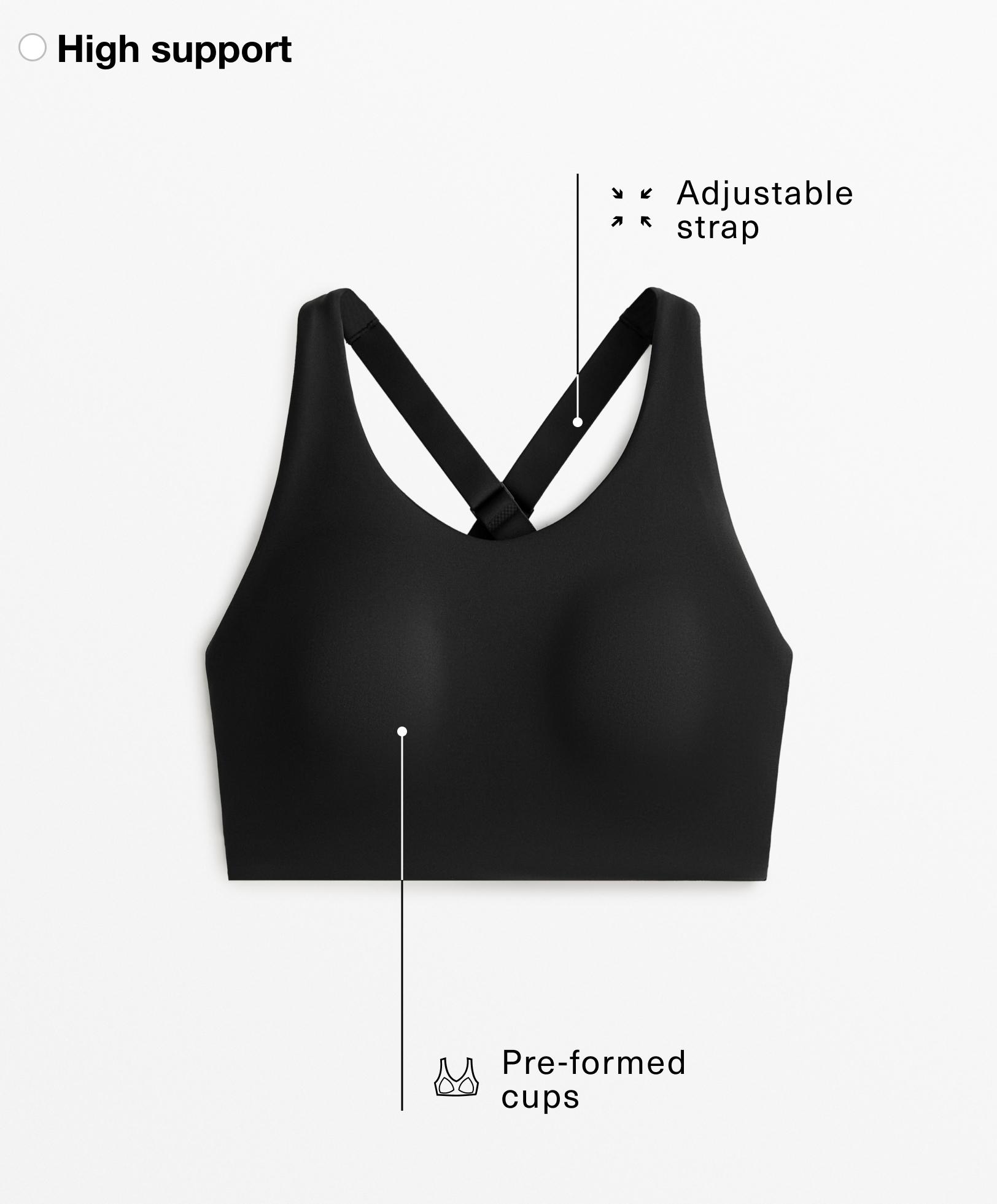 Brassière sport Compressive dos croisé fort maintien