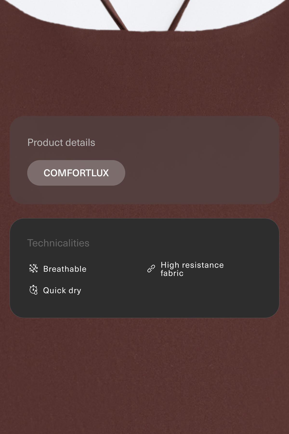 Comfortlux strappy back short jumpsuit — CHOCOLATE