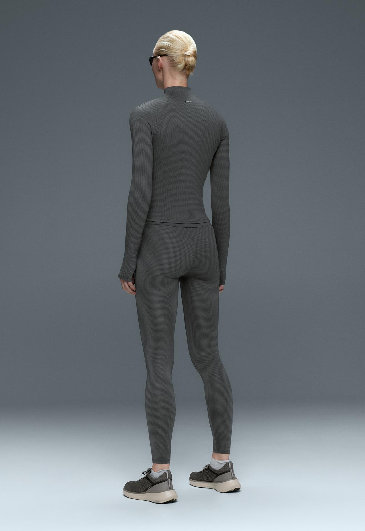 Houndstooth technical jacket — ANTHRACITE