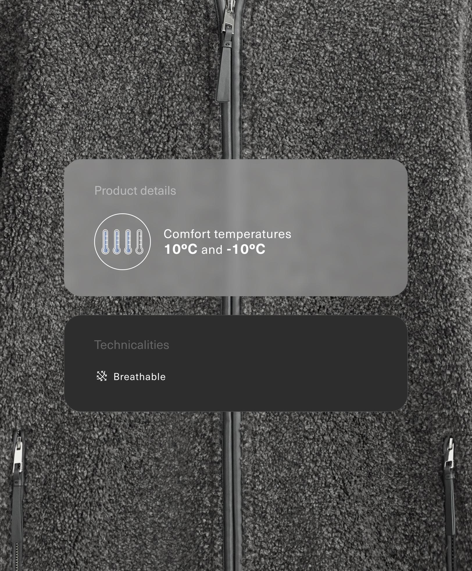 Oversize faux-shearling jacket with faux-fur lined hood