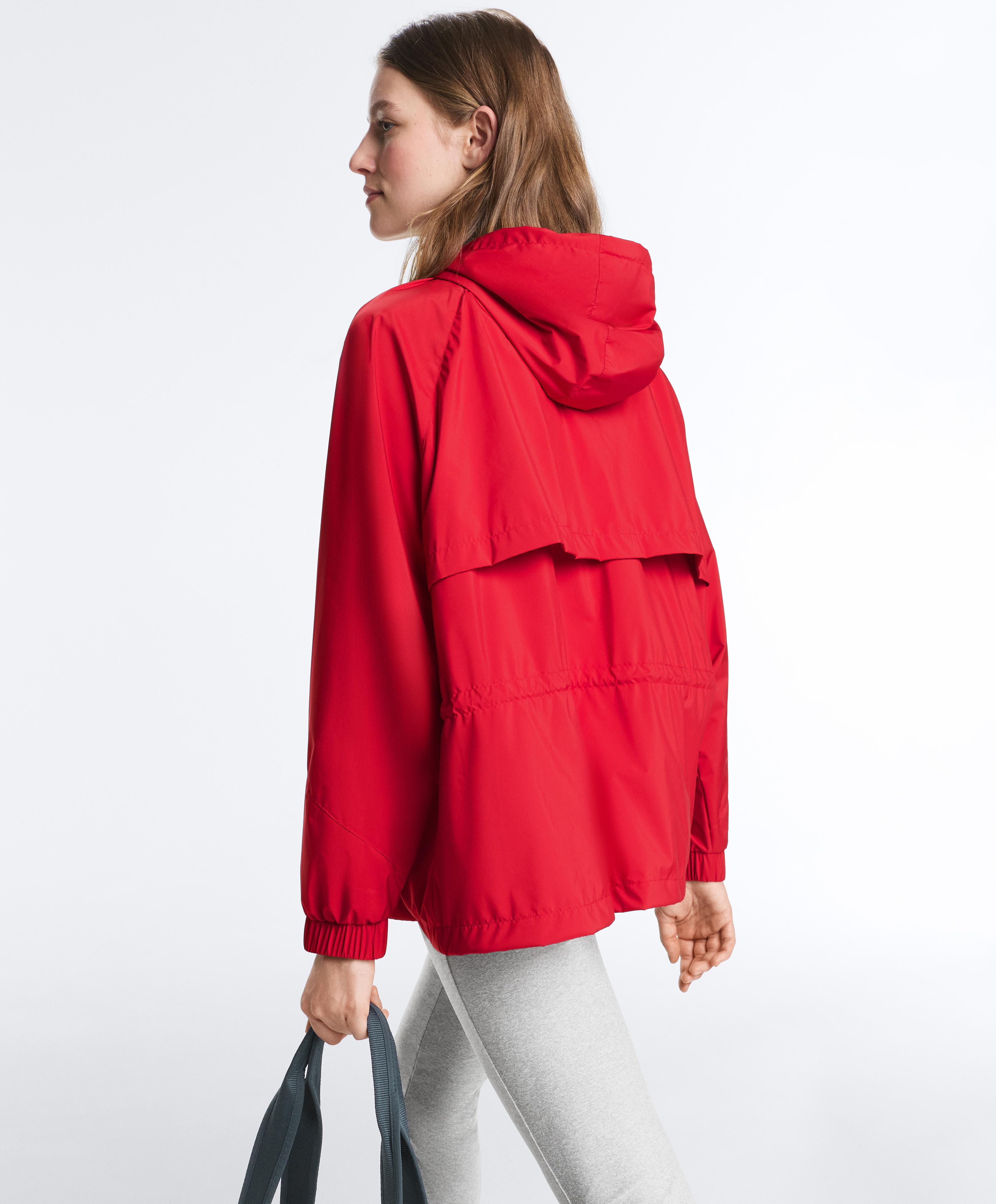 Water-repellent jacket — BRIGHT RED