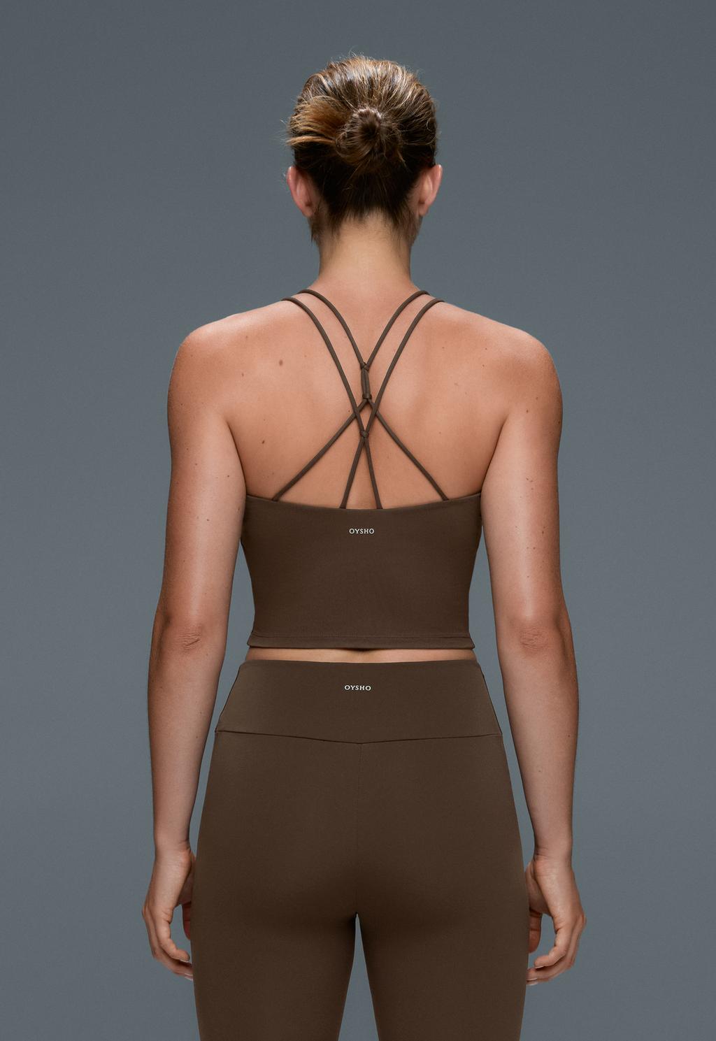 Comfortlux crossed strap tank top