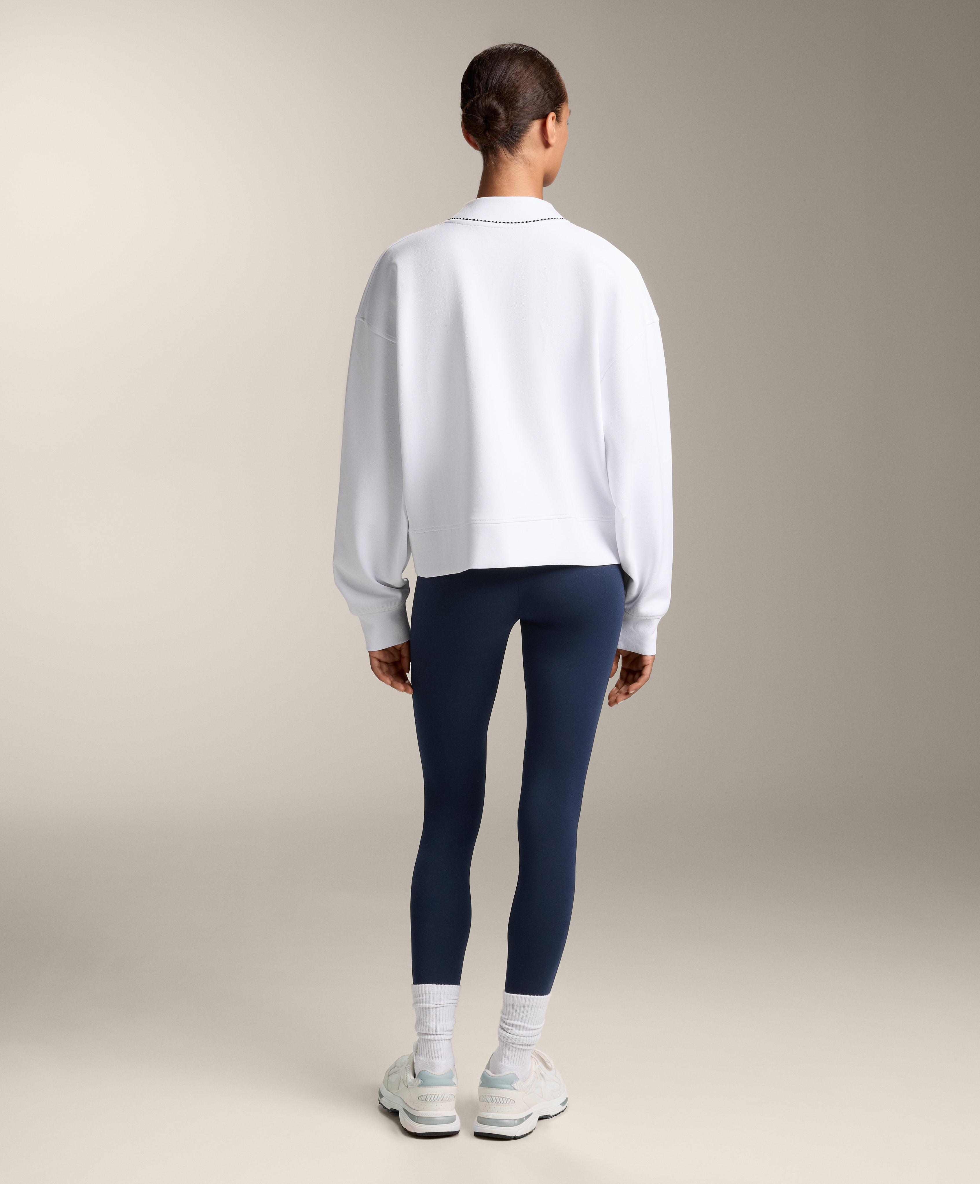 Cotton blend heavy weight piqué cardigan | OYSHO Schweiz