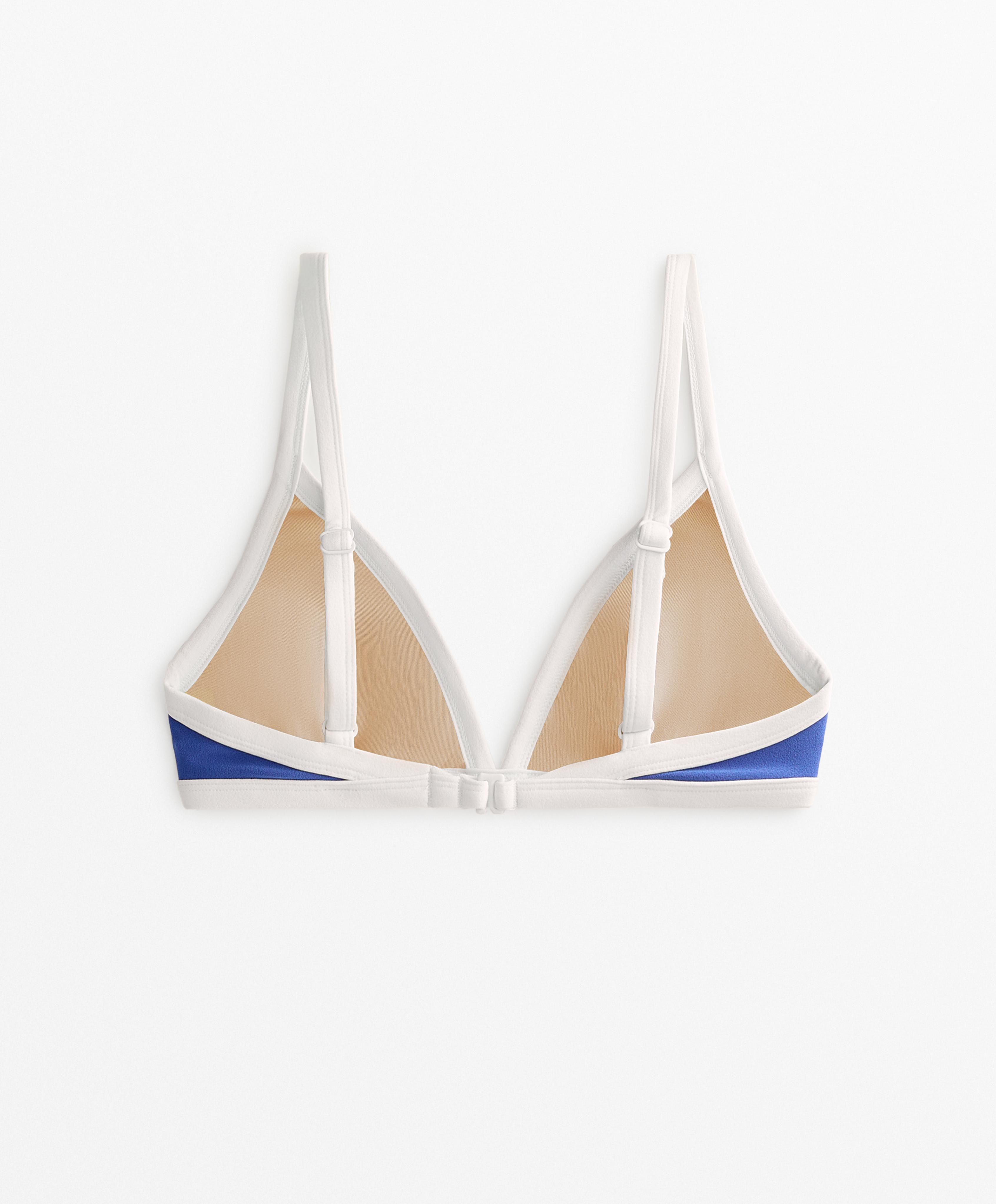 Bikini top triangular vivos contraste Bikini top triangular vivos contraste