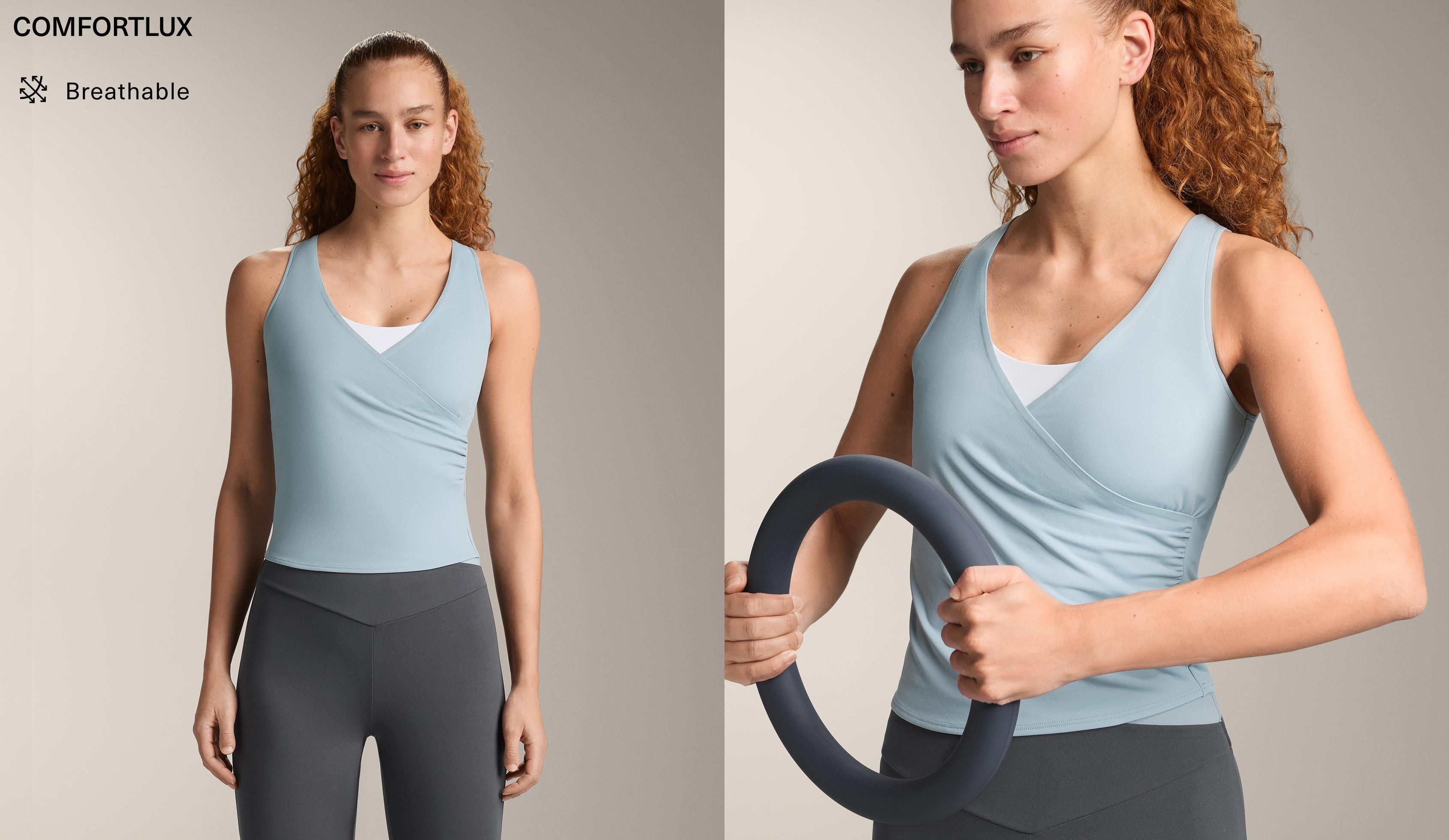 Canotta Comfortlux incrociata senza manica Canotta Comfortlux incrociata senza manica