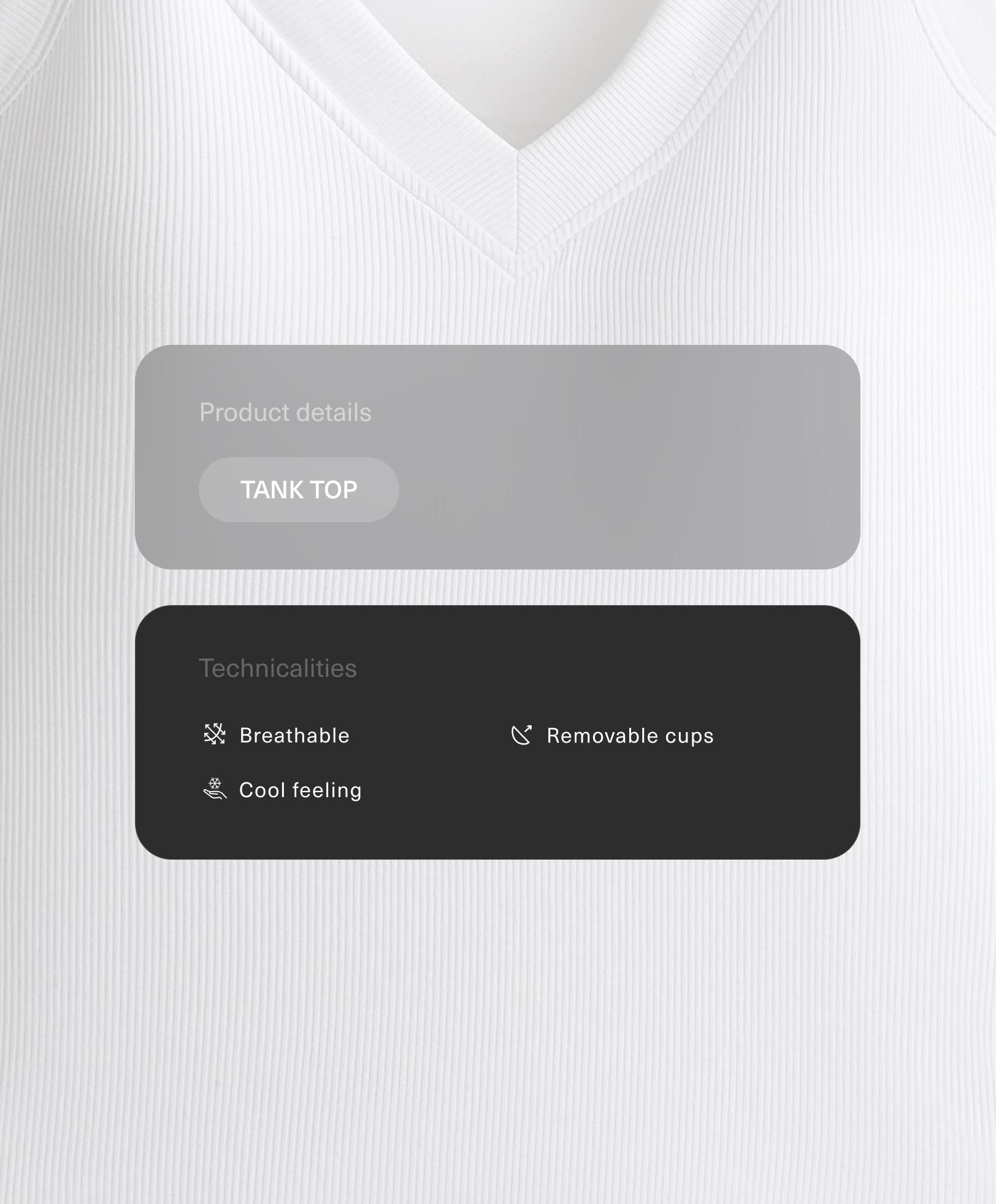 تانك توب محزز بمزيج المودال تانك توب محزز بمزيج المودال