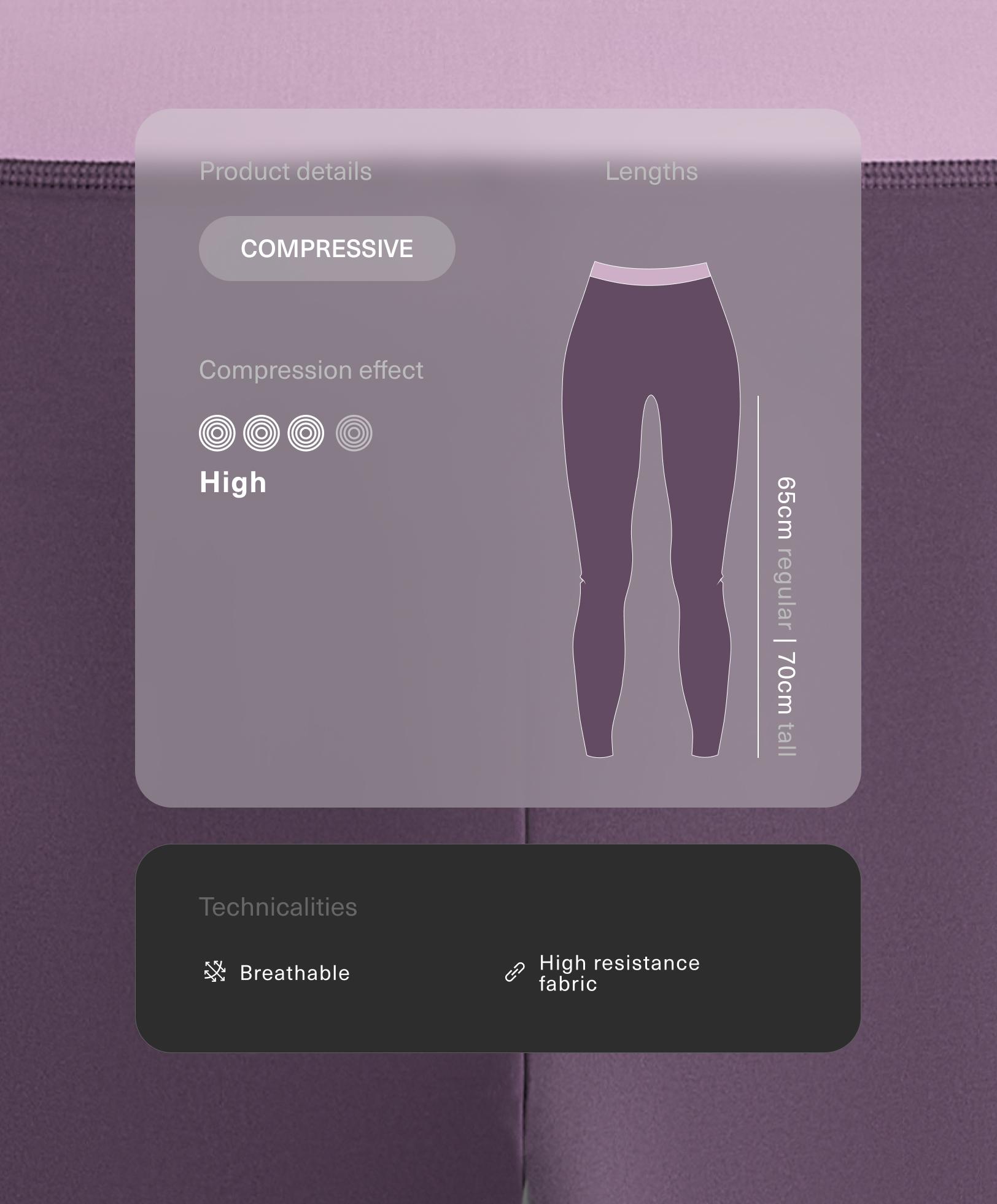 لغينغ للكاحل ضاغط بخصر عالٍ