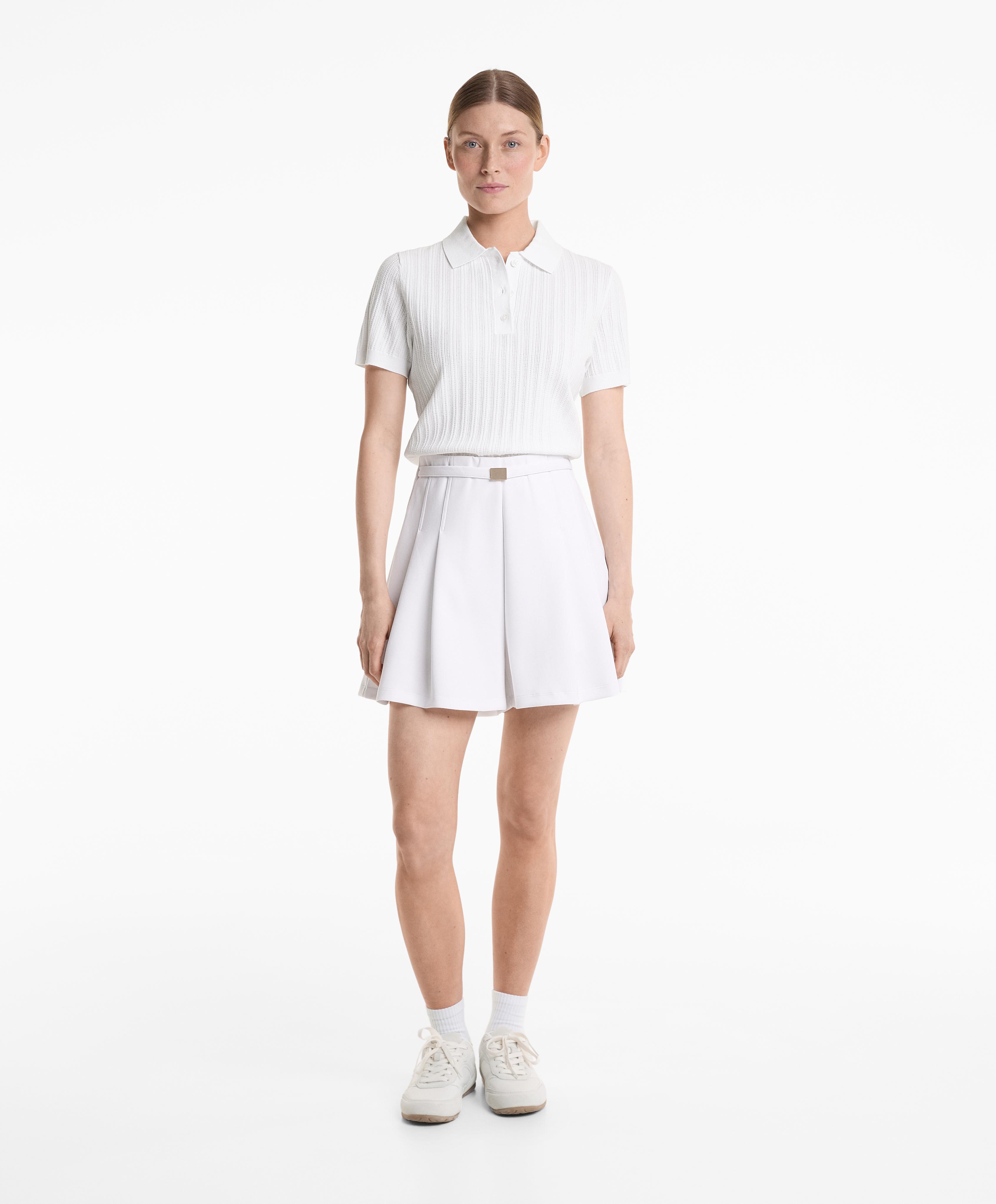 Bermuda piqué hebilla con algodón - Rebajas Bermuda piqué hebilla con algodón - Rebajas