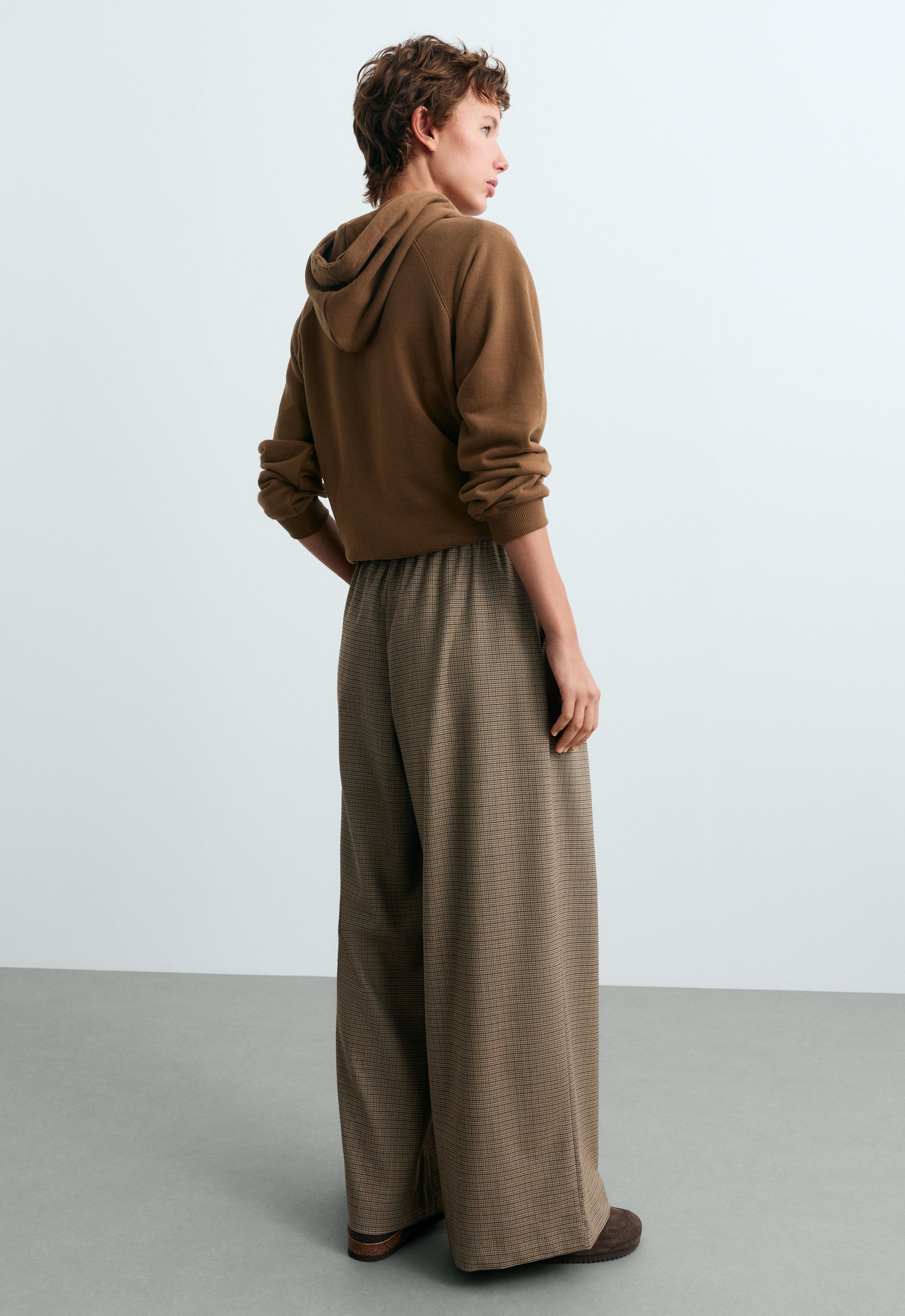 Houndstooth wide-leg trousers Houndstooth wide-leg trousers